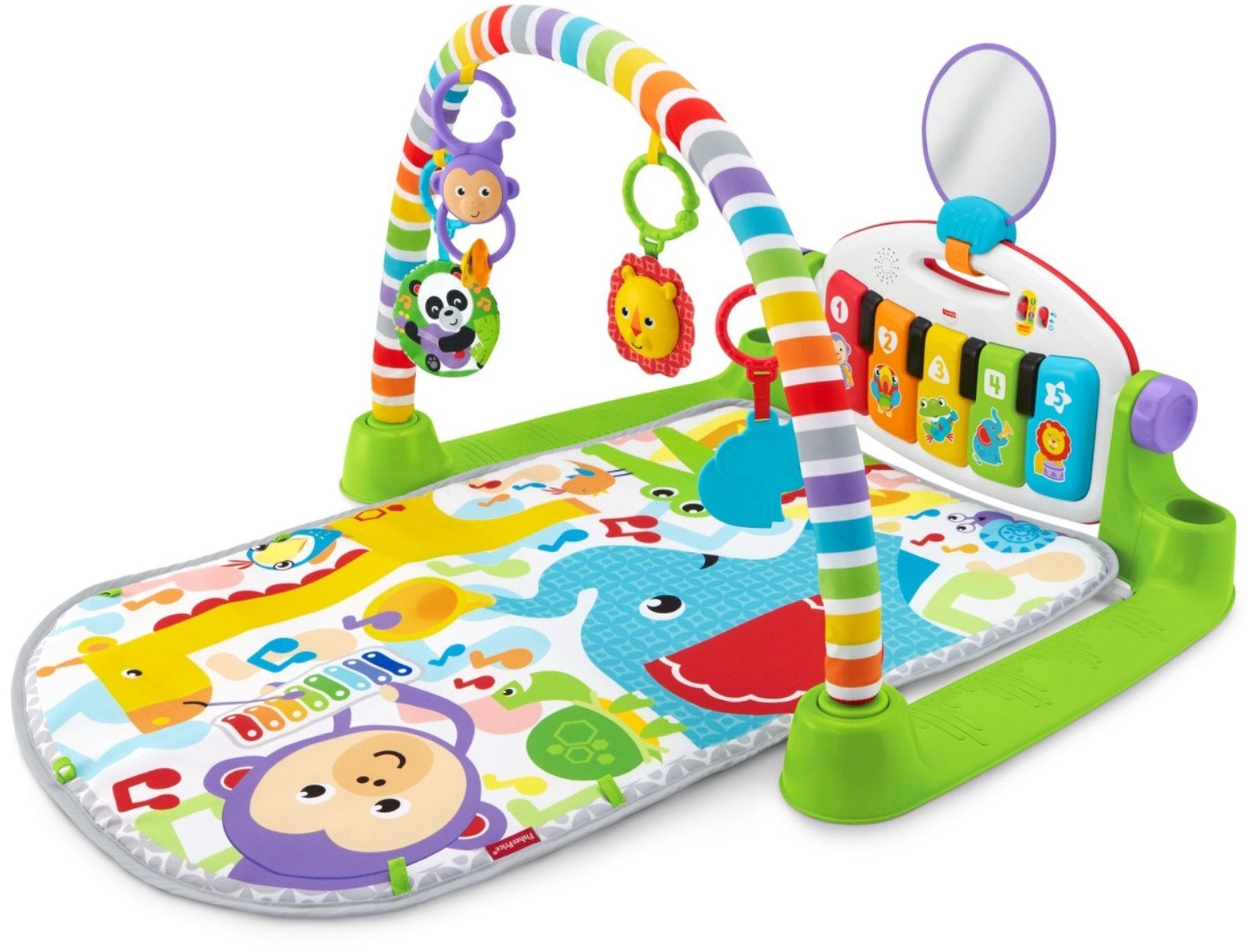 Baby Playmat Deluxe Kick & Play Piano Gym, Green Musical
