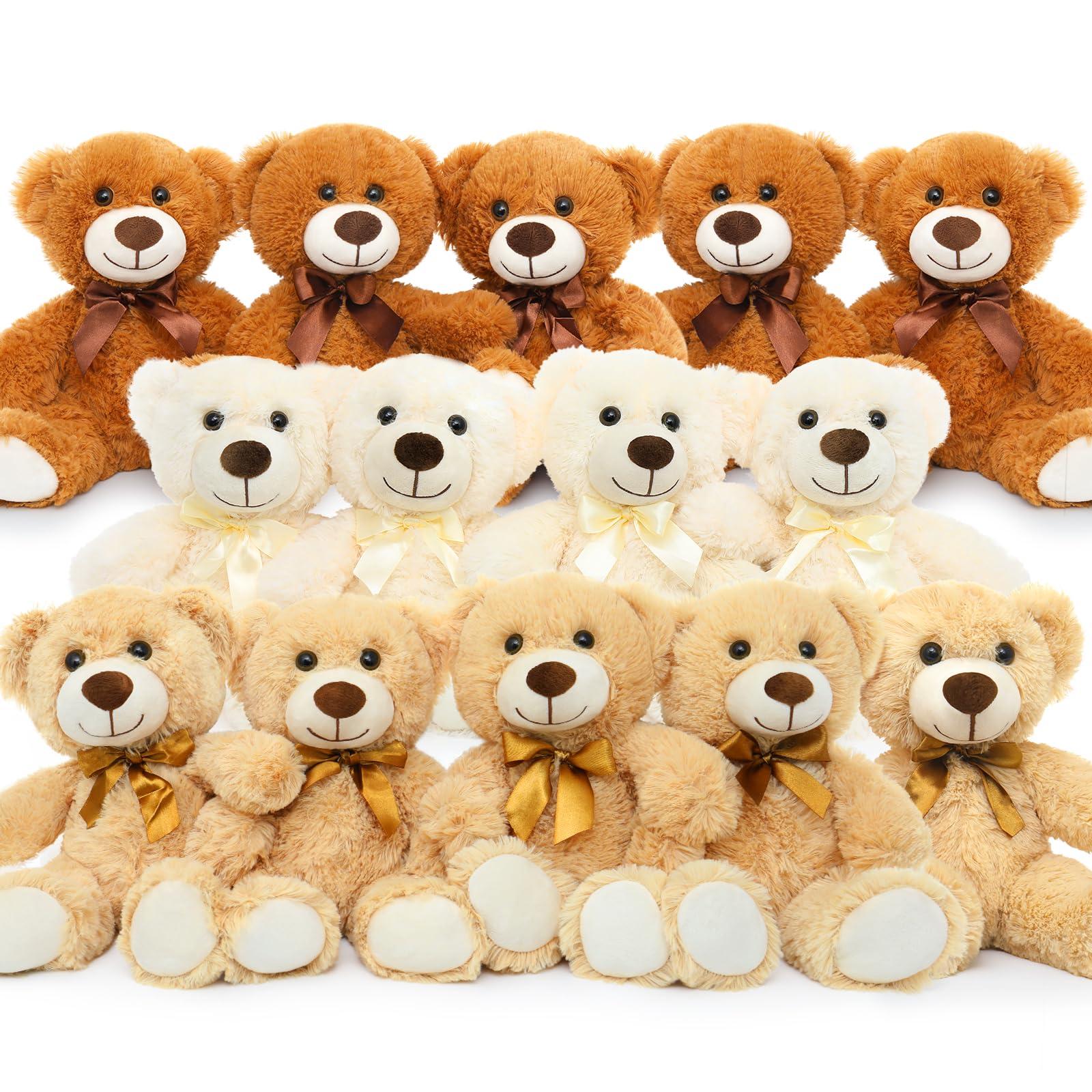 14 Piece Teddy Bears Bulk Baby Shower,14 Inch Cute Teddy Bear Stuffed Animals Plush