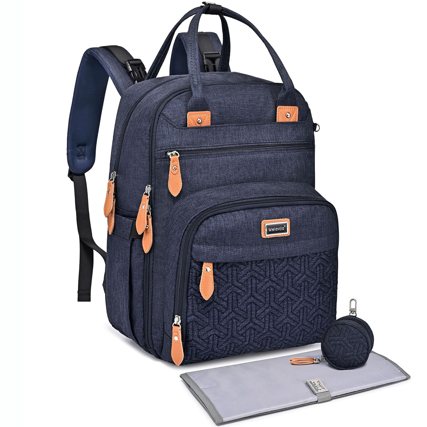 Backpack, Unisex Baby Bags with Changing pad