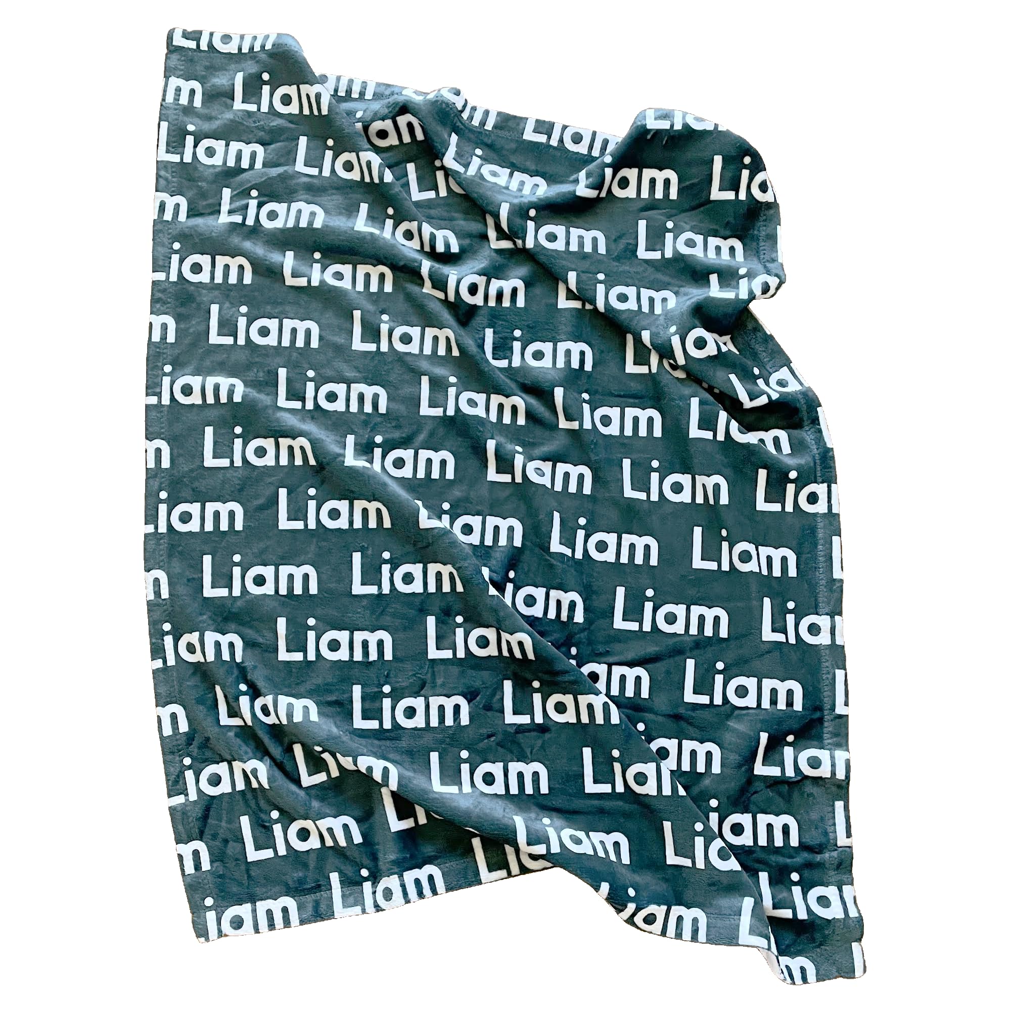 Custom Name Blanket, Personalized Lightweight Plush Blanket (Throw 50x60 inches)