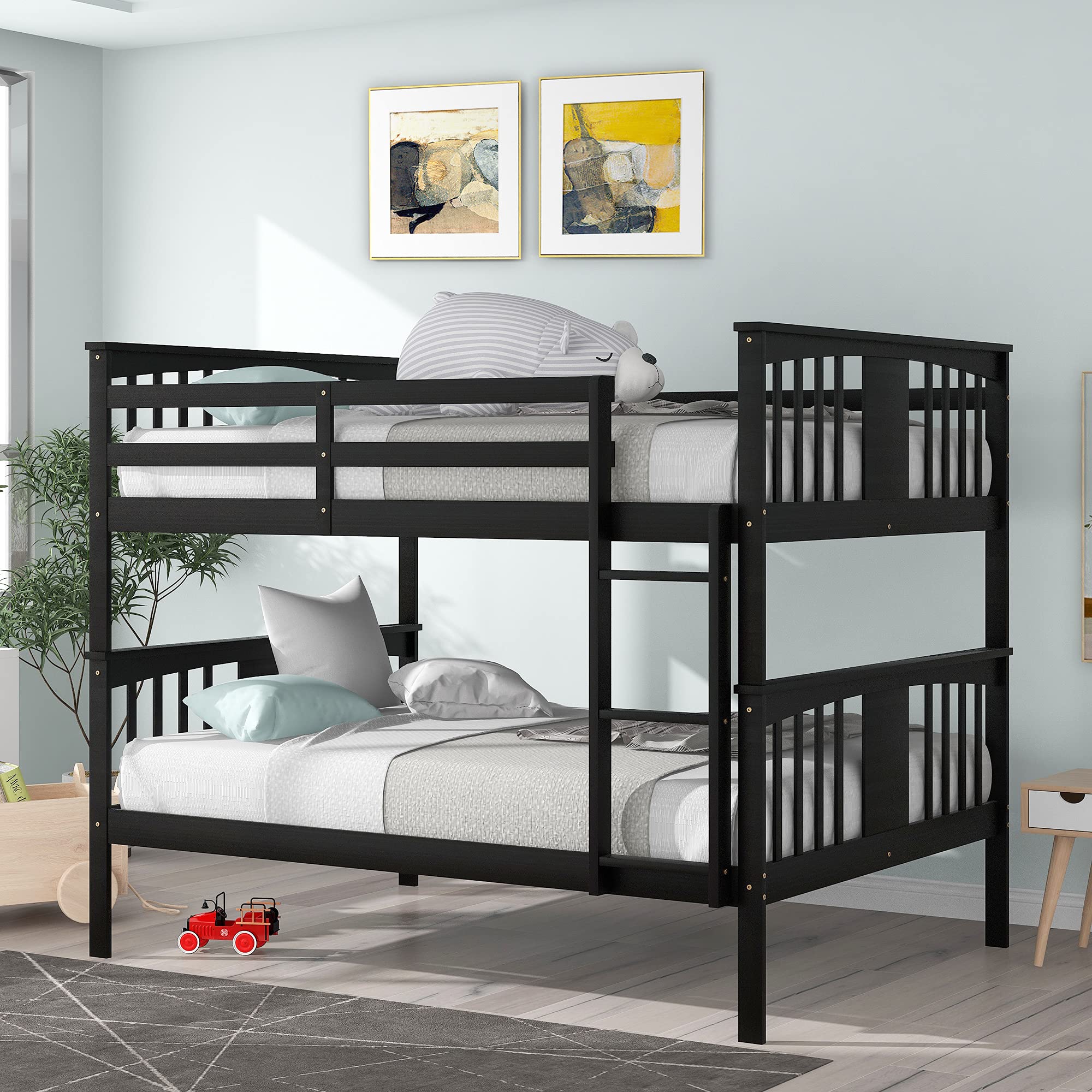 Full Over Full Bunk Bed with Ladder