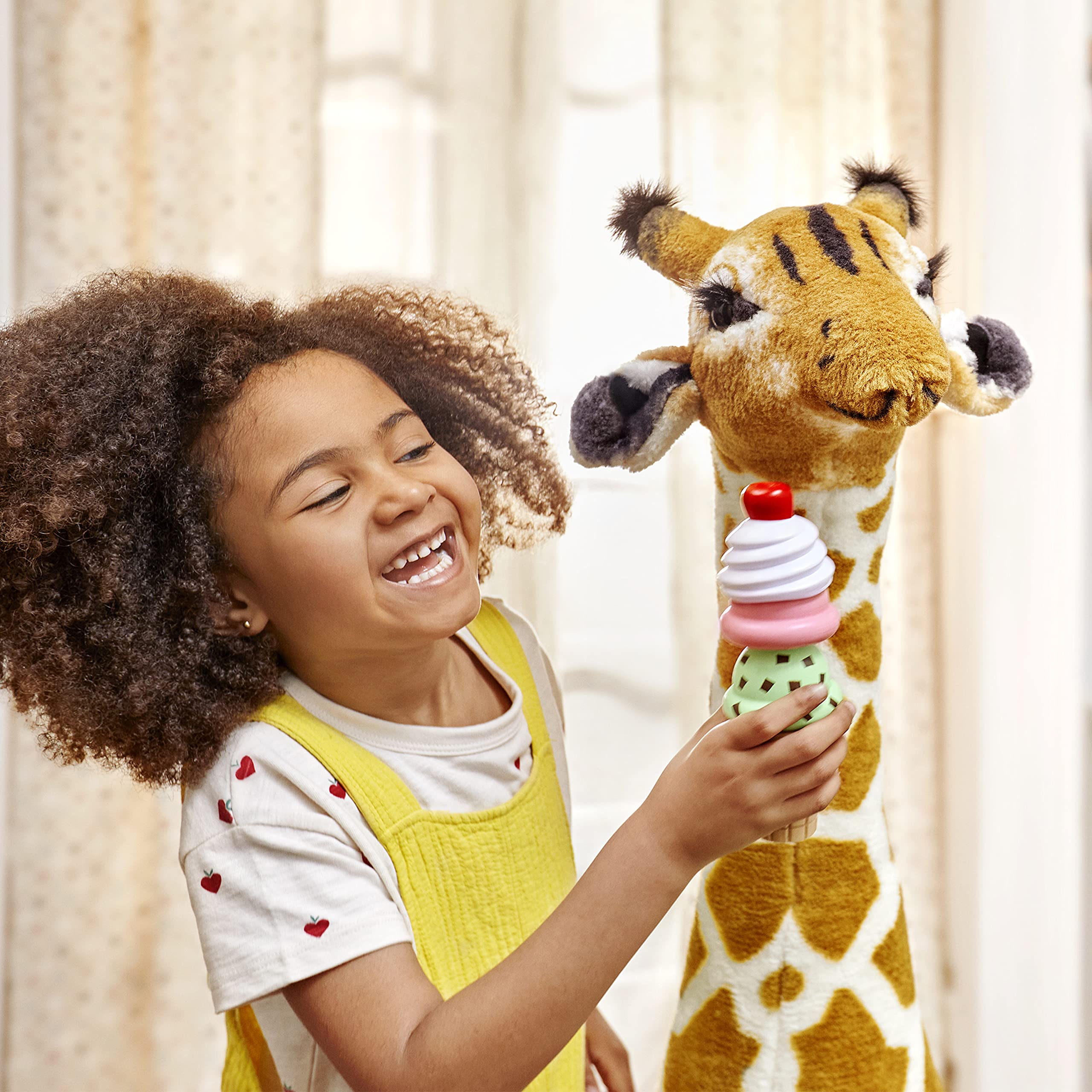 Giant Giraffe - Lifelike Stuffed Animal (Over 4 feet Tall)