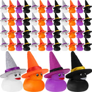 Pack Halloween Rubber Ducks with Witch Hats Trick or Treat Halloween