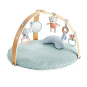 Cozy Spot Reversible Duvet Activity Gym & Play Mat with Wooden Toy bar
