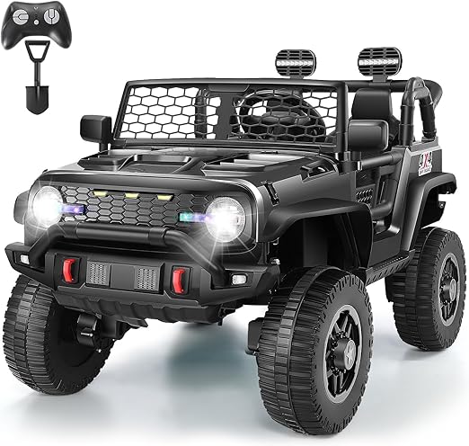 24V Ride on Truck for Kids 4-8 with Remote Control, Kids 2 Seater Electric Car