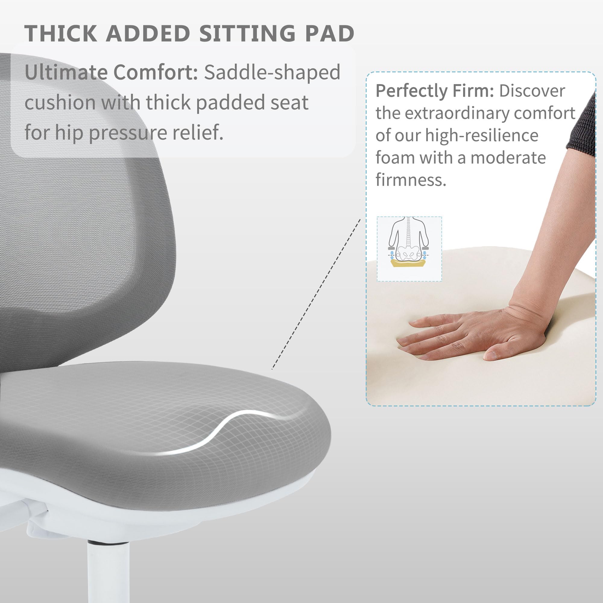 Ergonomic Kids Desk Chair with Adjustable Height and Armrests
