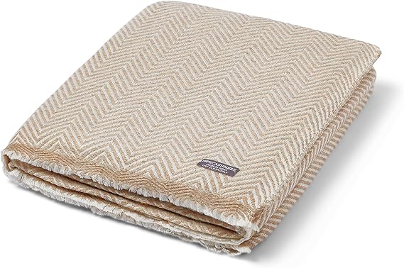 Luxurious XXL 100% Pure Cashmere Blanket Oversized Grey Throw Blanket