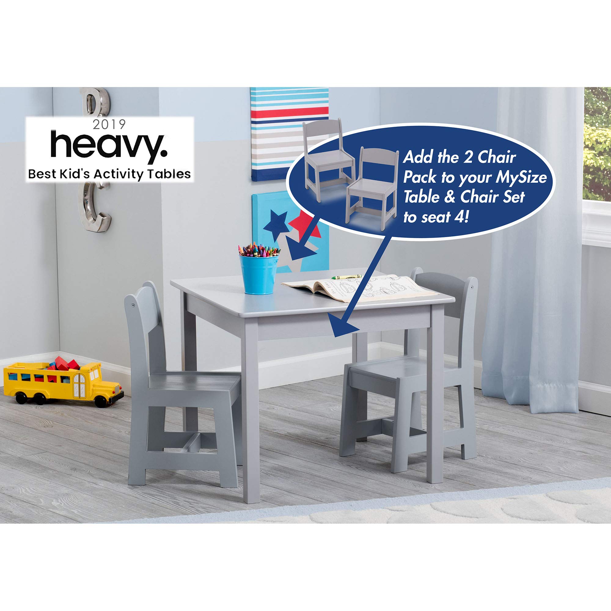 Kids Wood Table and Chair Set