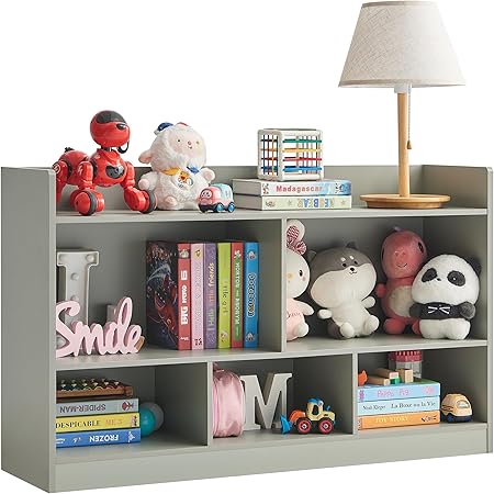 Kids Toy Storage Organizer, 5-Section Bookshelf for Organizing