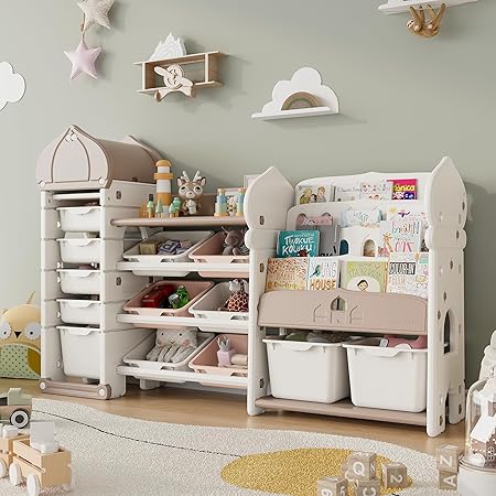 Kids Toy Storage Organizer with 17 Removable Bins