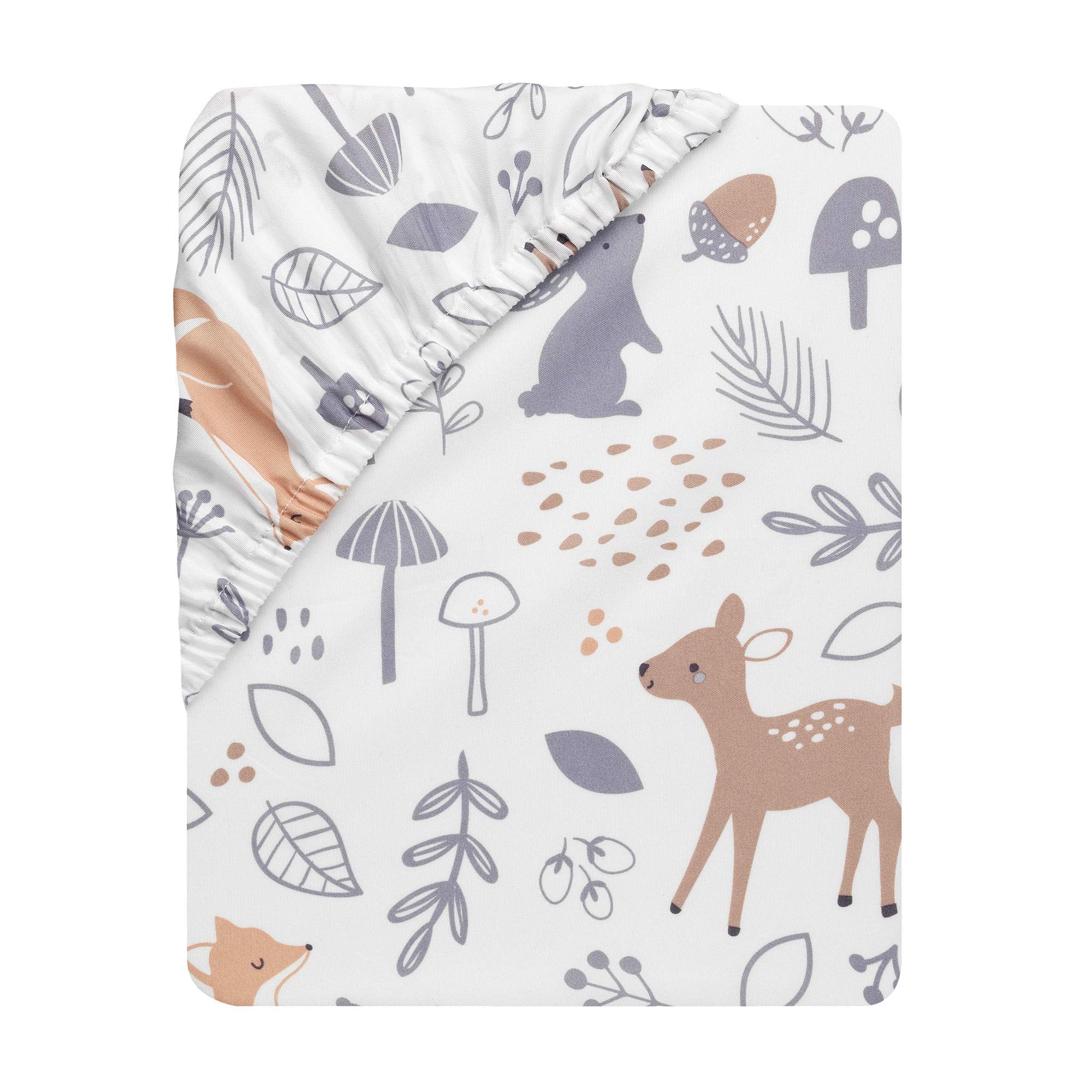 3 Piece Crib Bedding Set, Deer Park, Multicolor