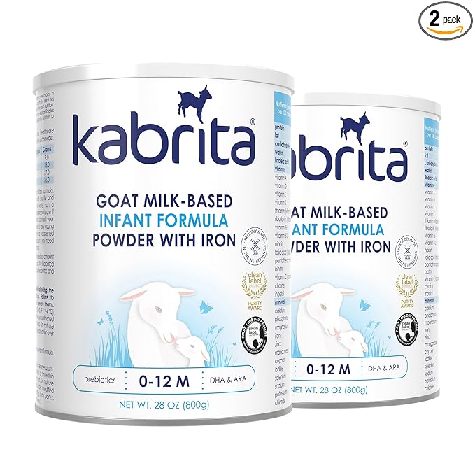 Goat Milk-Based Infant Formula – 28oz – Pack of 2 – Natural