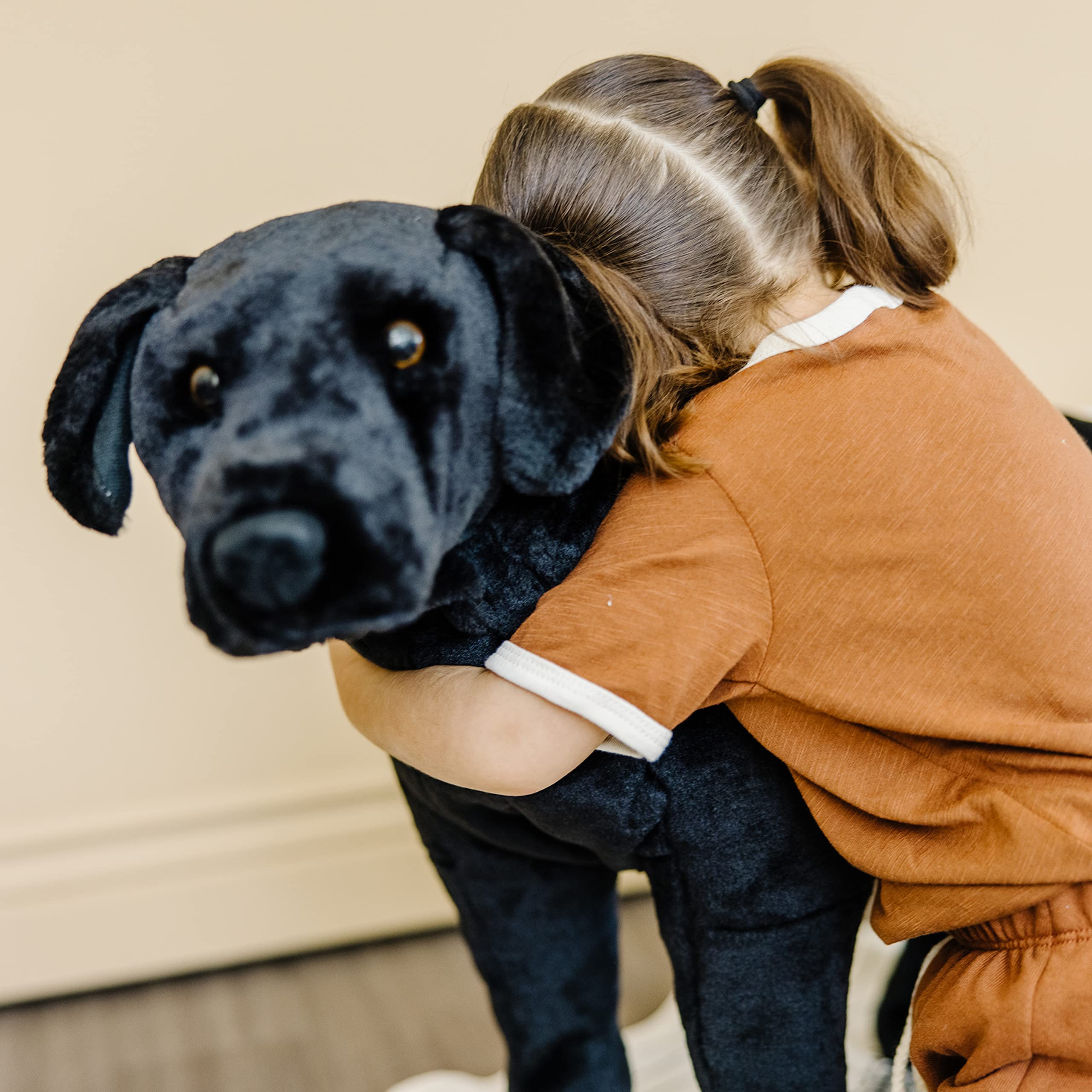 Giant Black Lab - Lifelike Stuffed Animal Dog (over 2 feet tall)