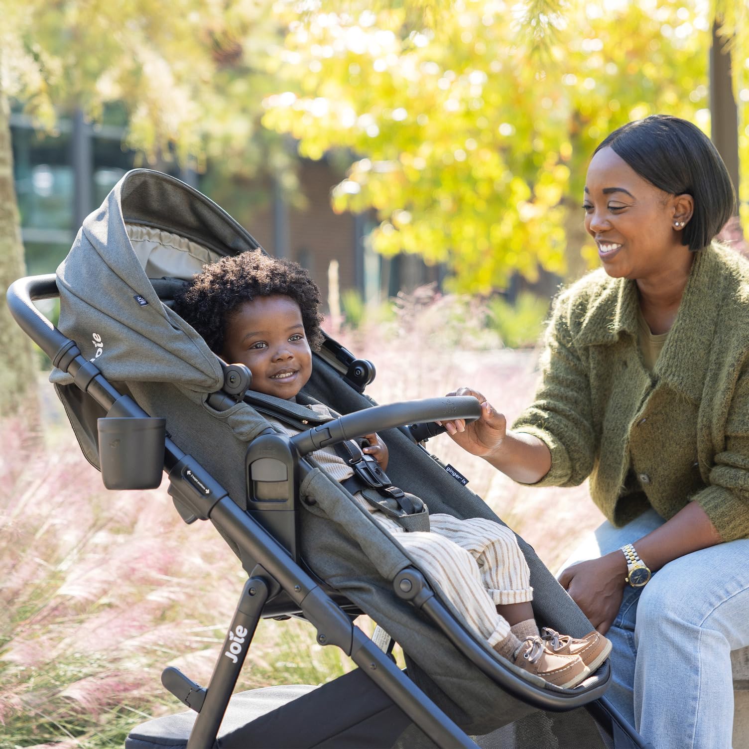 4-in-1 One-Hand Pramette Stroller - Convertible Pramette & Stroller