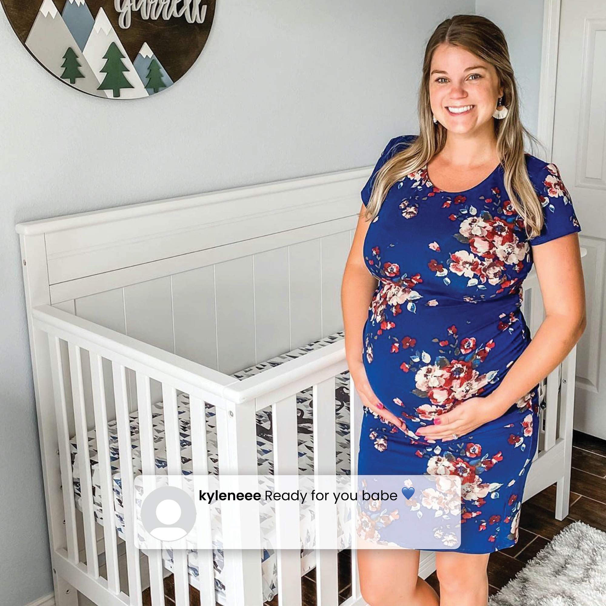 4-in-1 Convertible Baby Crib with Adjustable Mattress Heights