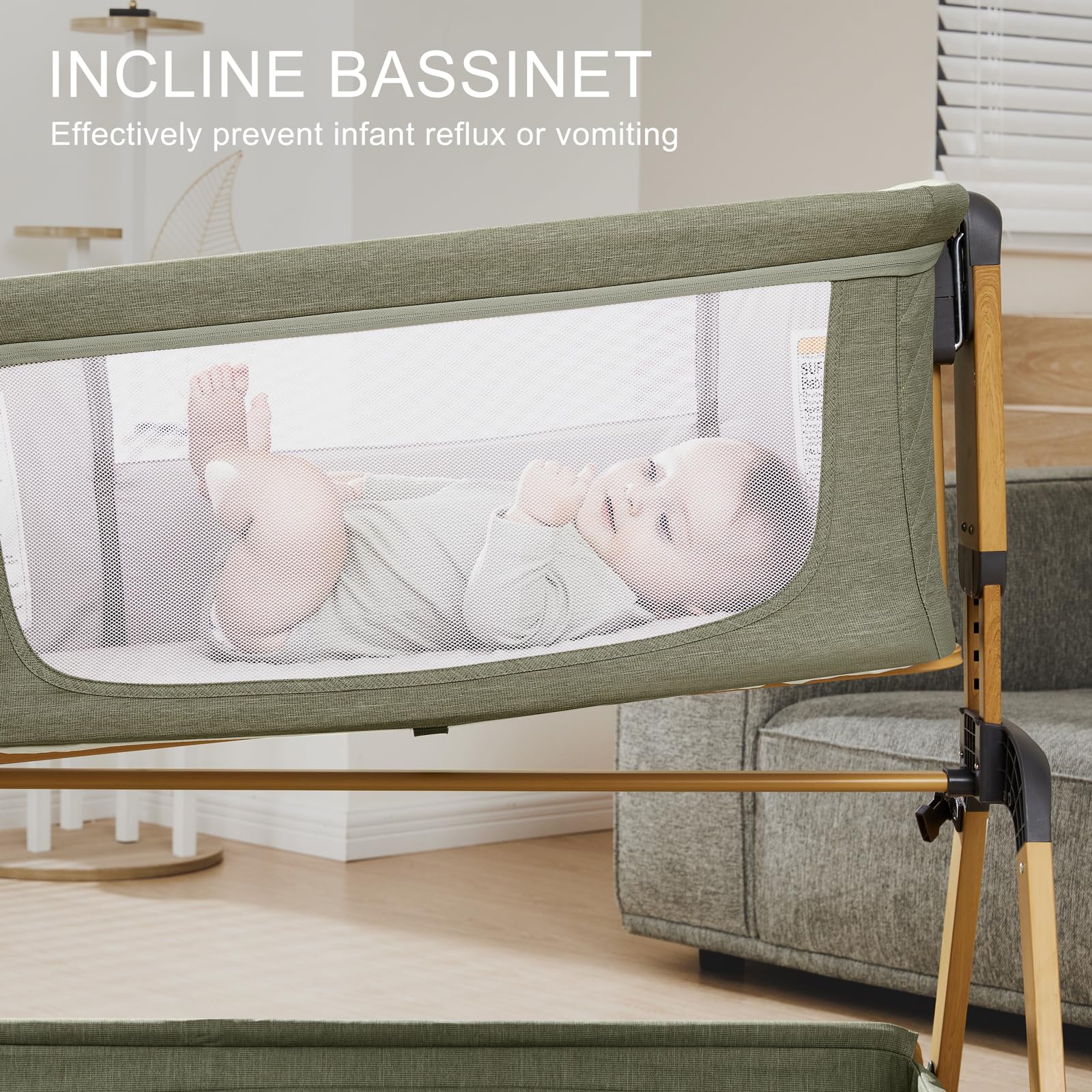3-in-1 Baby Bassinet with Rocking Function