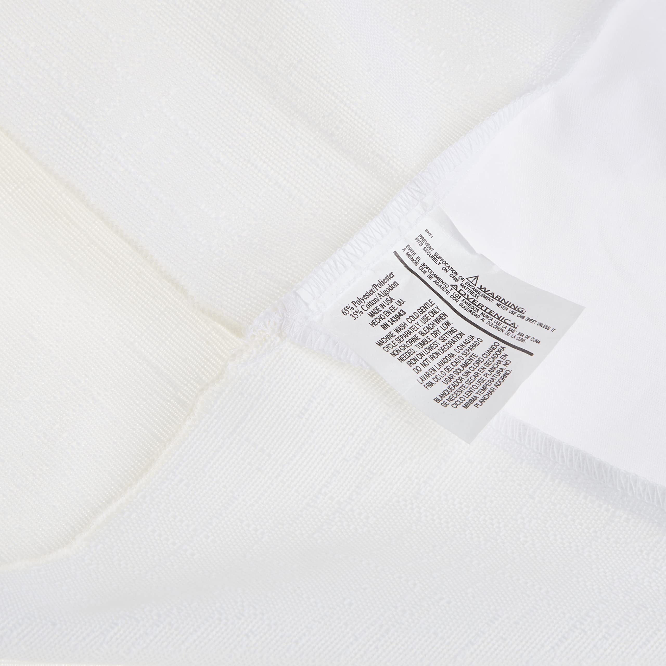 Baby Doll Bedding Drake Linen Look Crib Skirt/Dust Ruffle, Beige