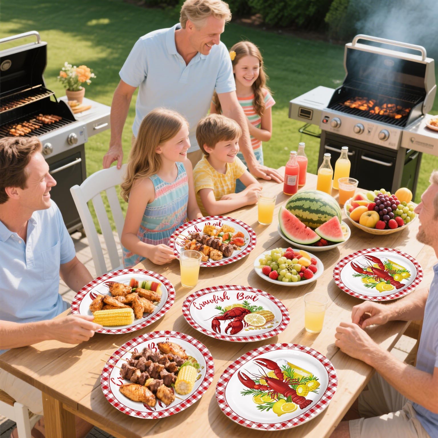 Pcs Crawfish Boil Party Supplies 10” x 12” Lobster Boil Oval