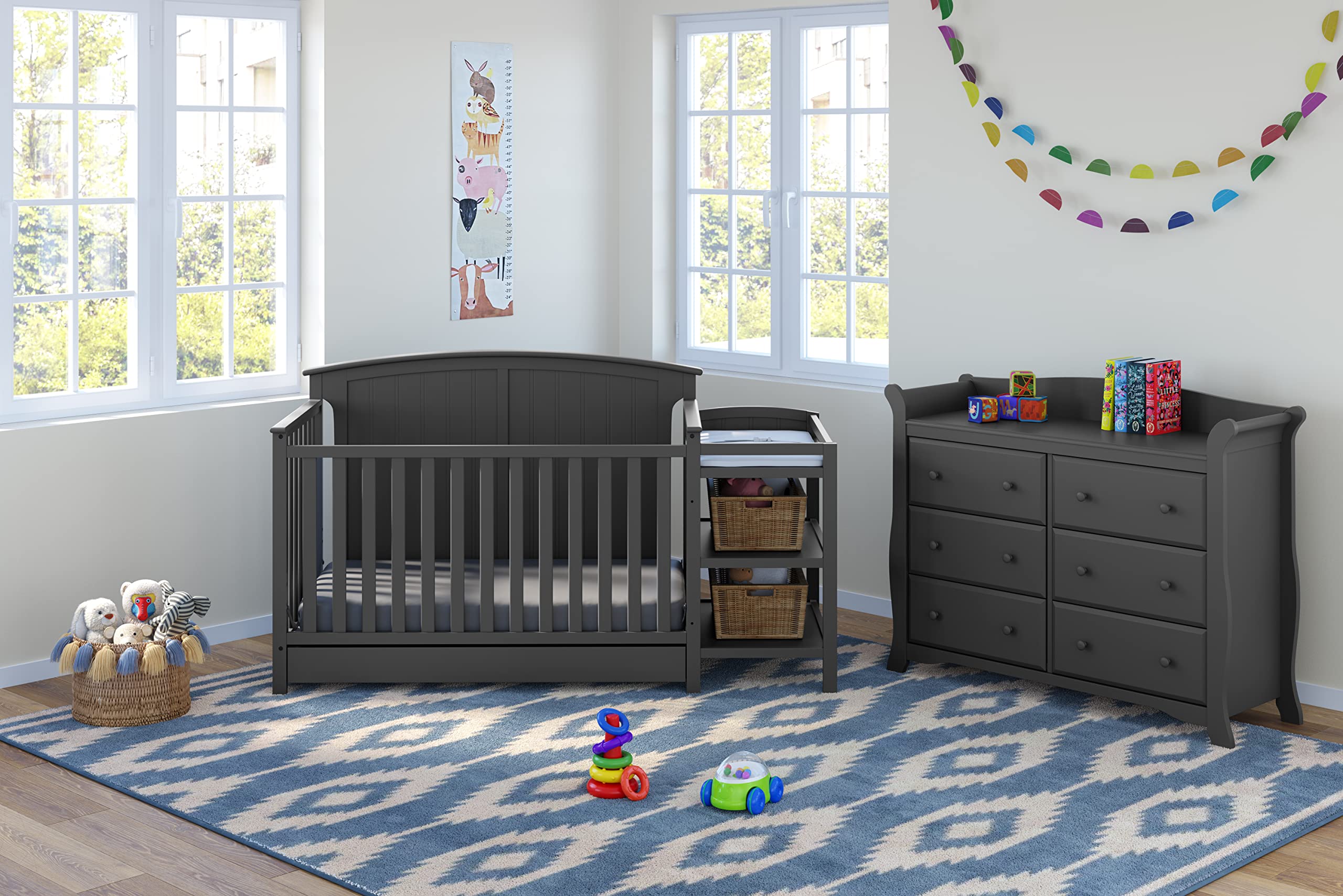Steveston 5-in-1 Convertible Crib and Changer