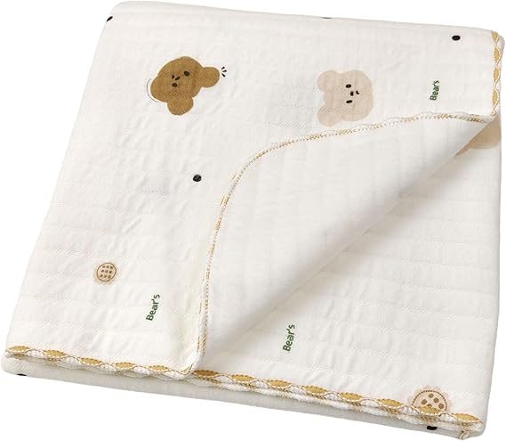 3 Layer Cotton Baby Blanket Warm Toddler Quilt Lightweight Baby