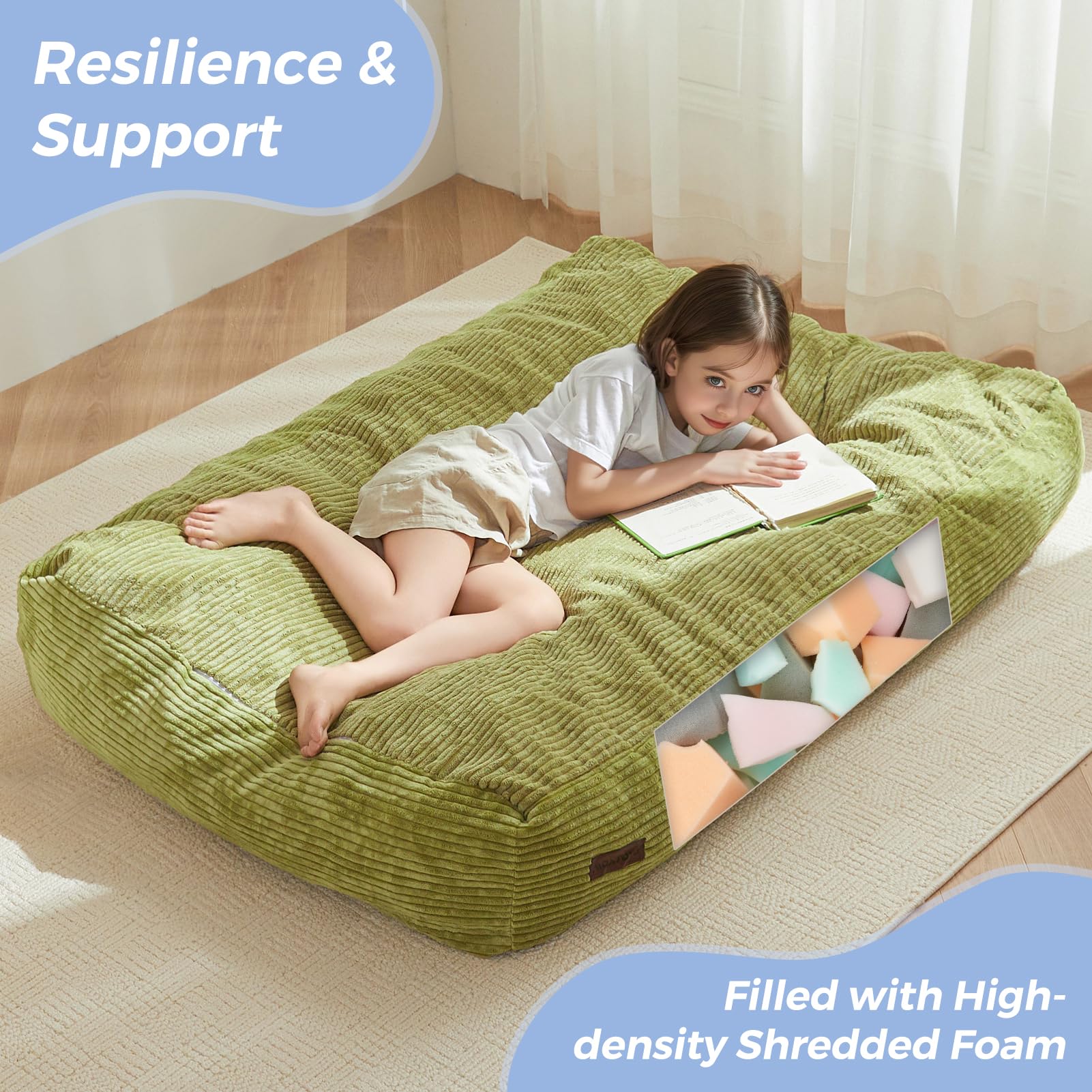 Convertible Bean Bag Chair Bed for Kids