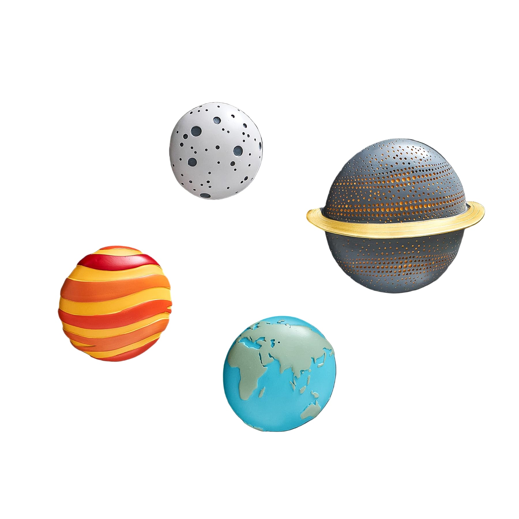 Space Planets Wall Decor Modern Wall Sculptures Planet Earth Solar System