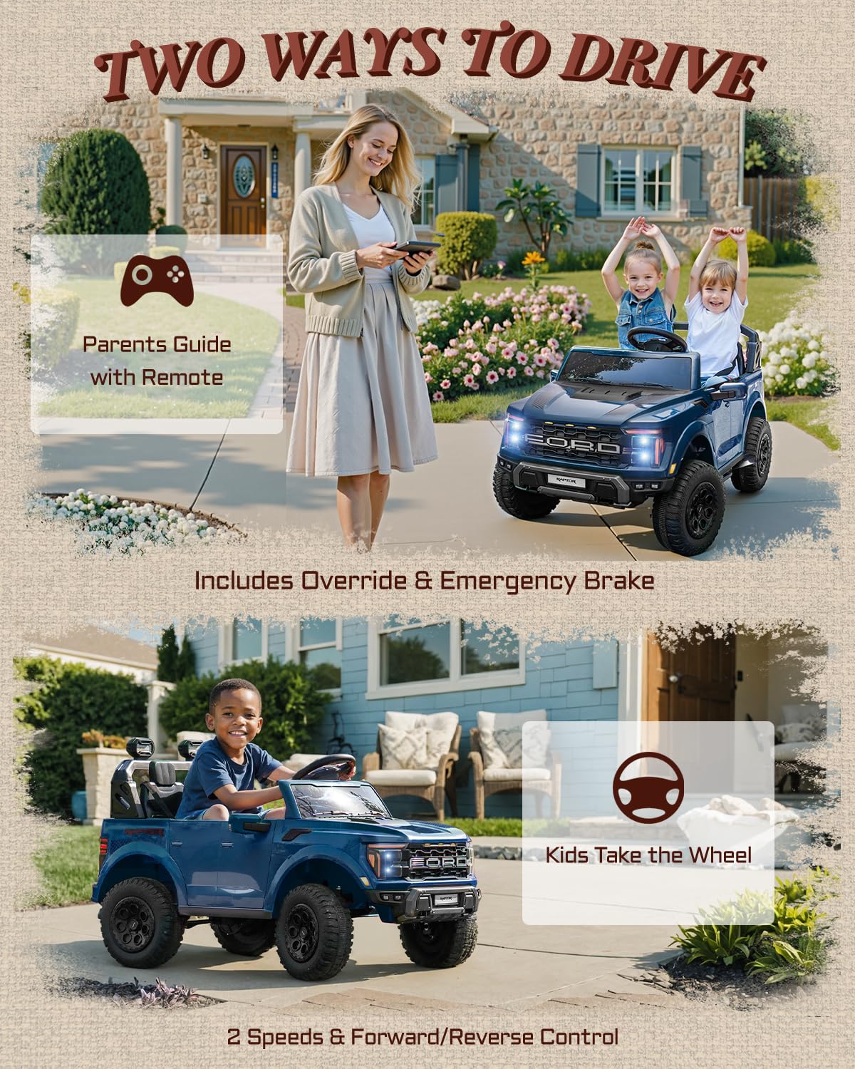 Ford F-150 Raptor 24V Kids Ride-On Truck