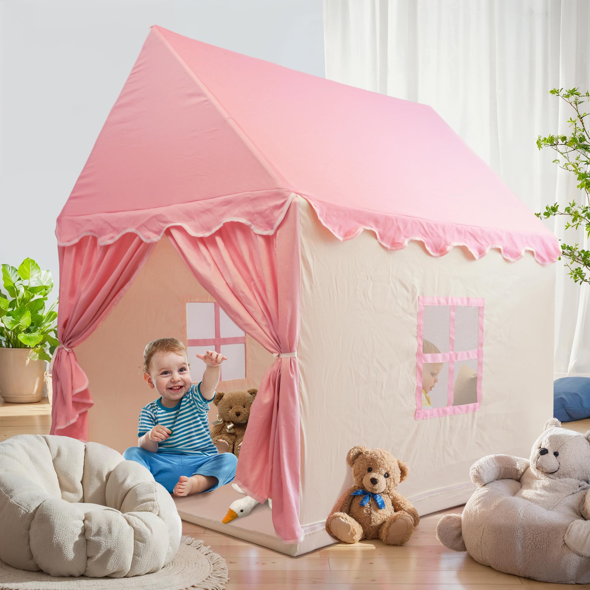Gift for Christmas Kids Play Tents for Girls, Princess Castle Tent