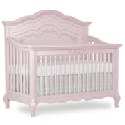5-in-1 Convertible Full-Size Baby Crib in Dusty Rose
