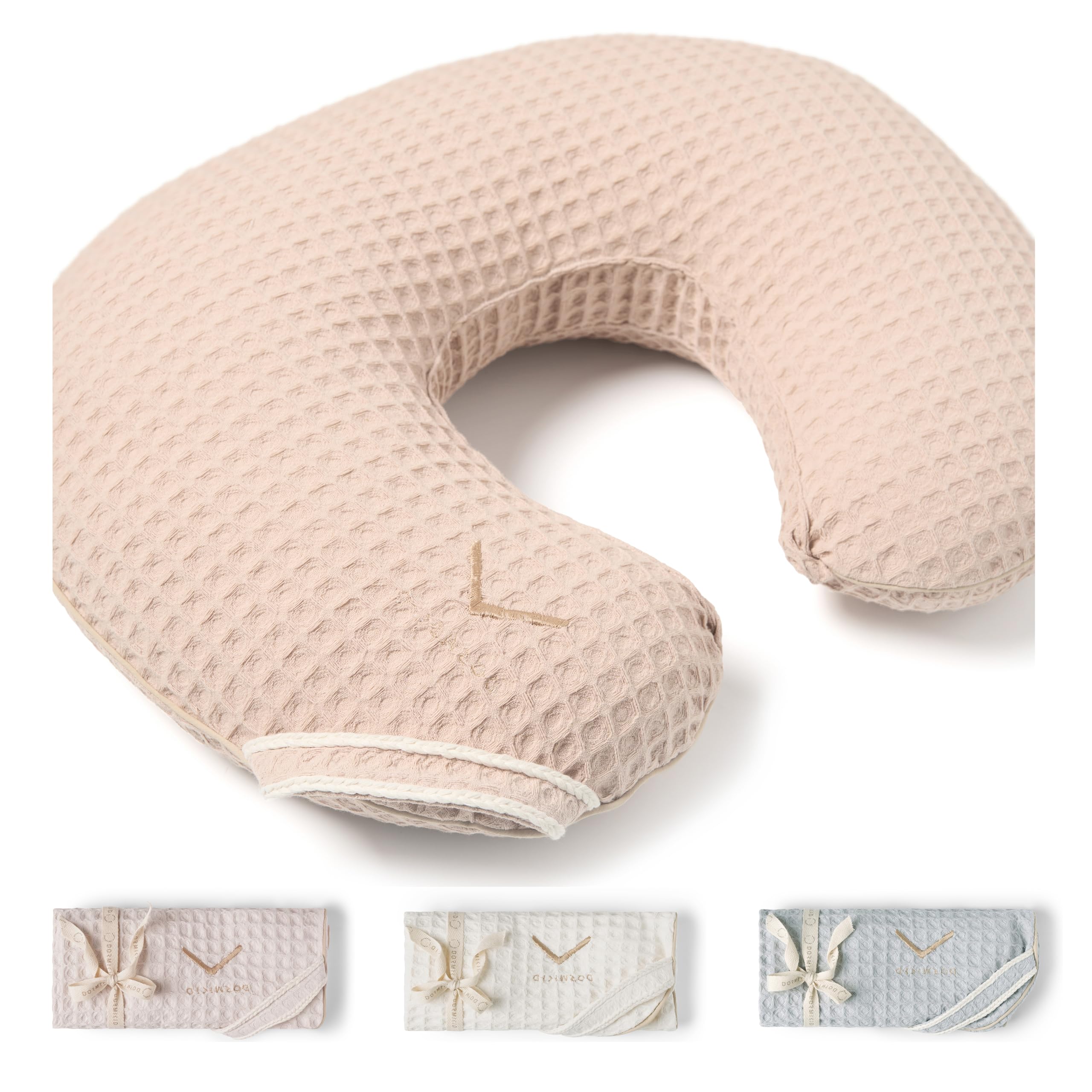 Nursing Pillow with Cover • Premium Quality 100% Cotton Oeko-Tex