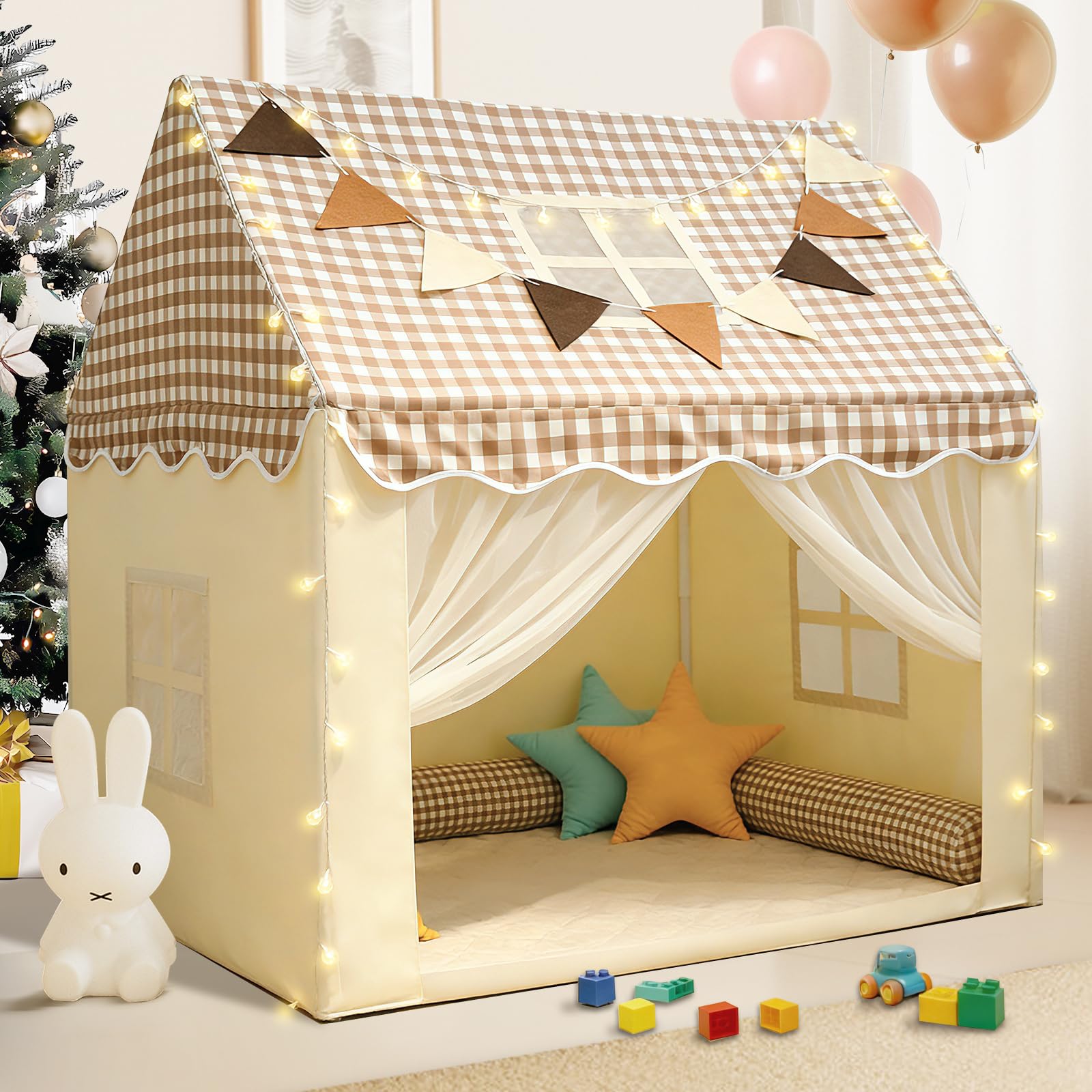 Kids Play Tent Playhouse Indoor Outdoor with Star Light