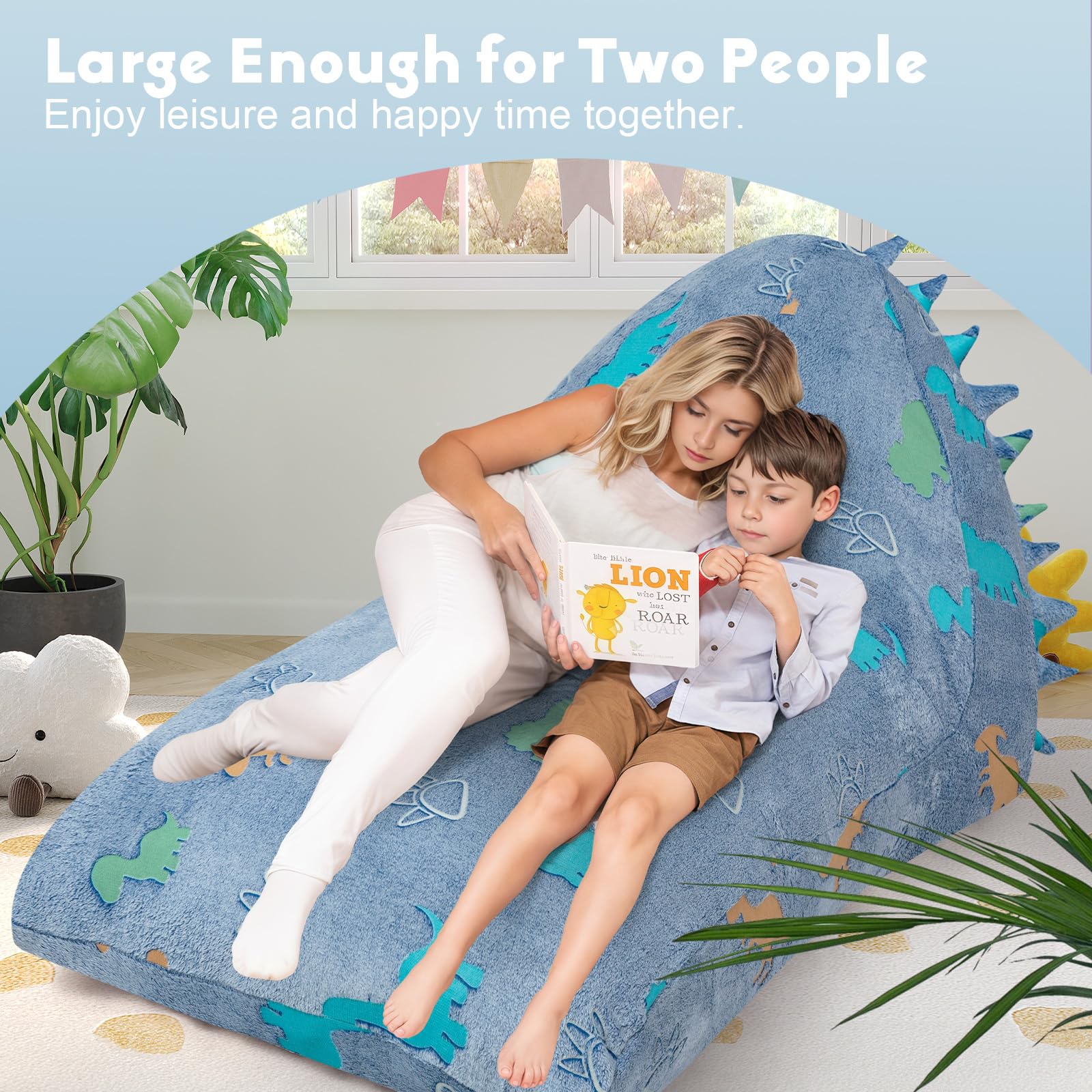 Dinosaur Bean Bag Chair for Kids 8-12