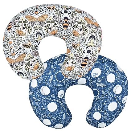 2 Pack Baby Nursing Pillow Cover Newborn U-Shaped Breastfeeding Pillowcase