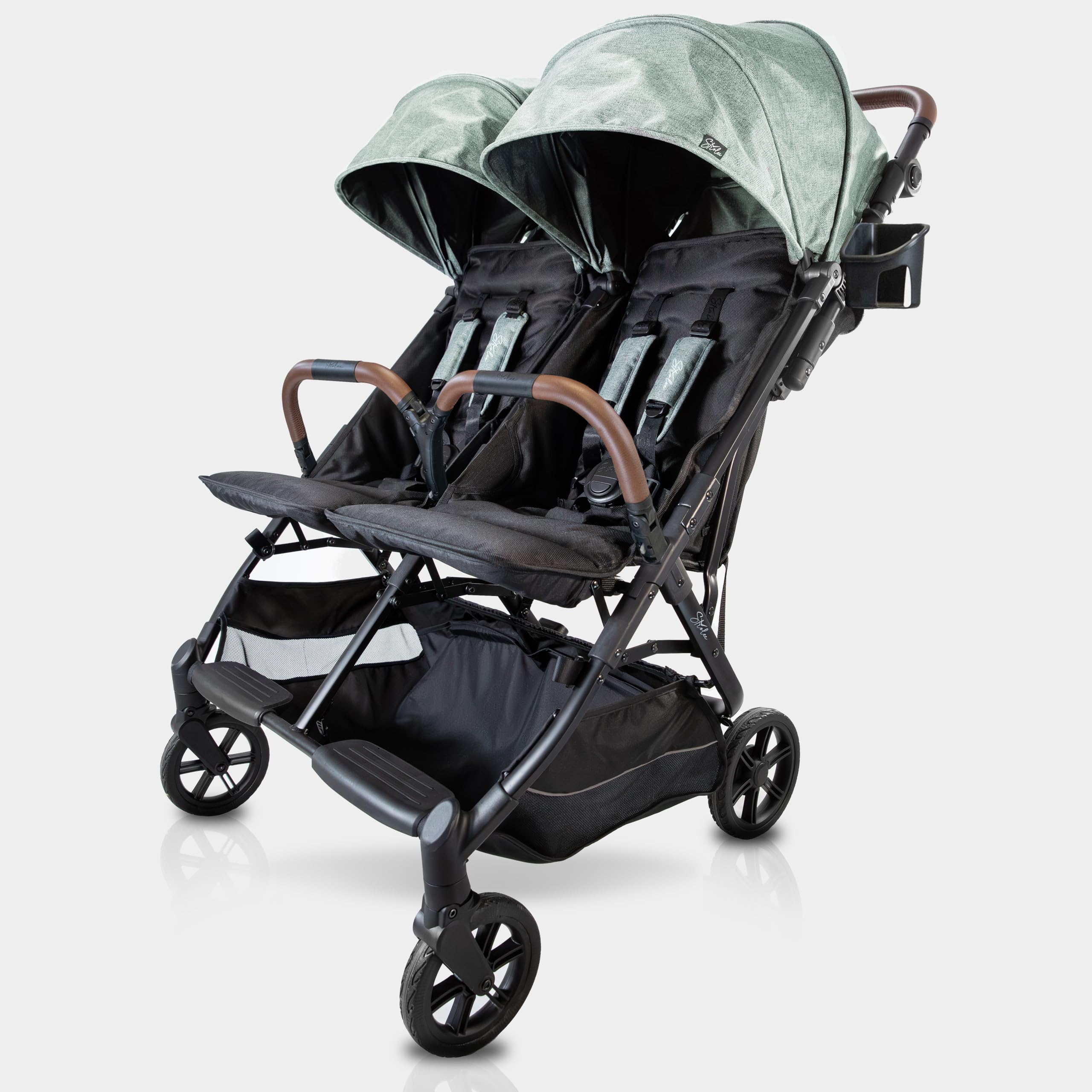 Double Side by Side Stroller - 22 Lbs, 9.5" Compact Fold