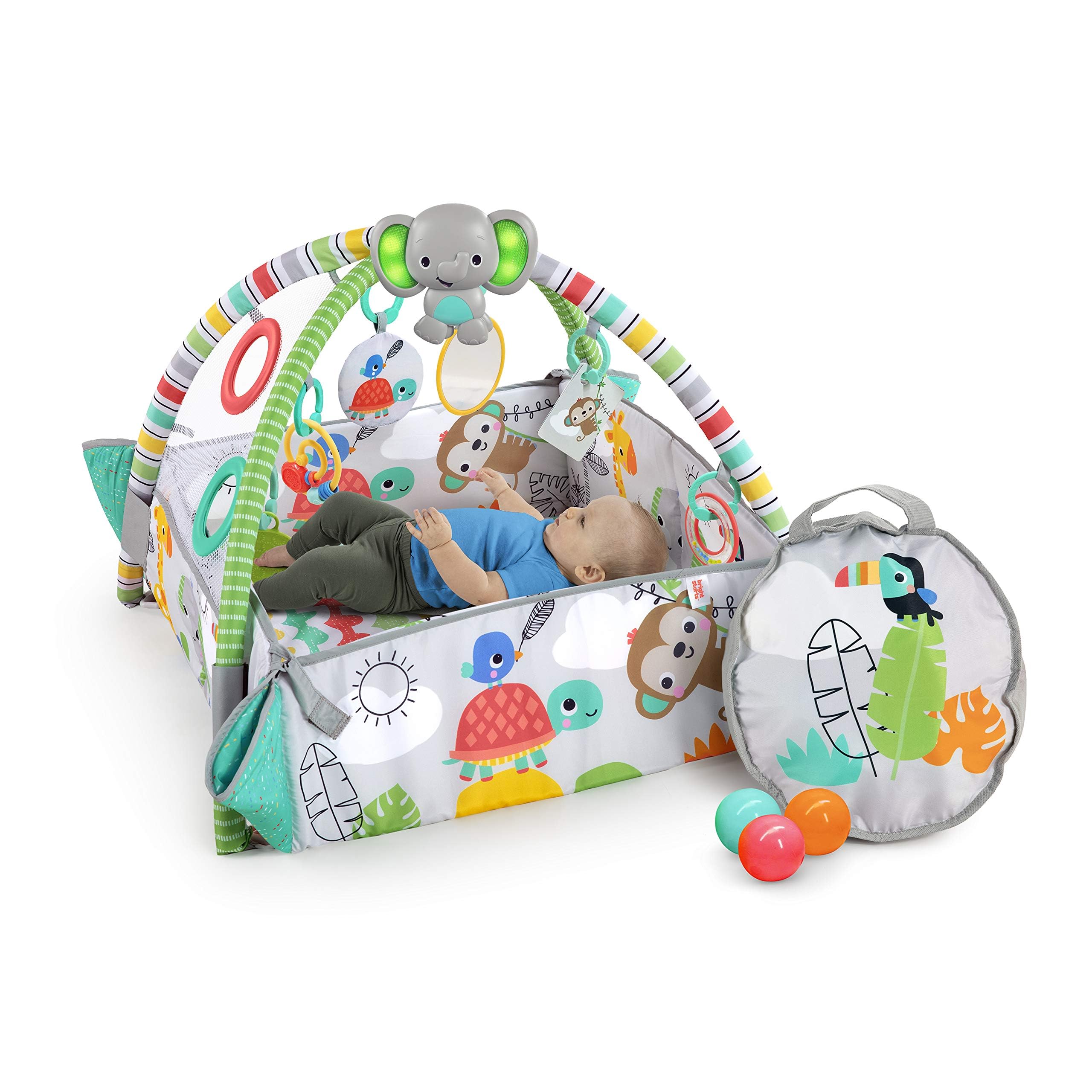 5-in-1 Your Way Ball Play - Jumbo Play Mat Converts to Ball Pit Baby Gym