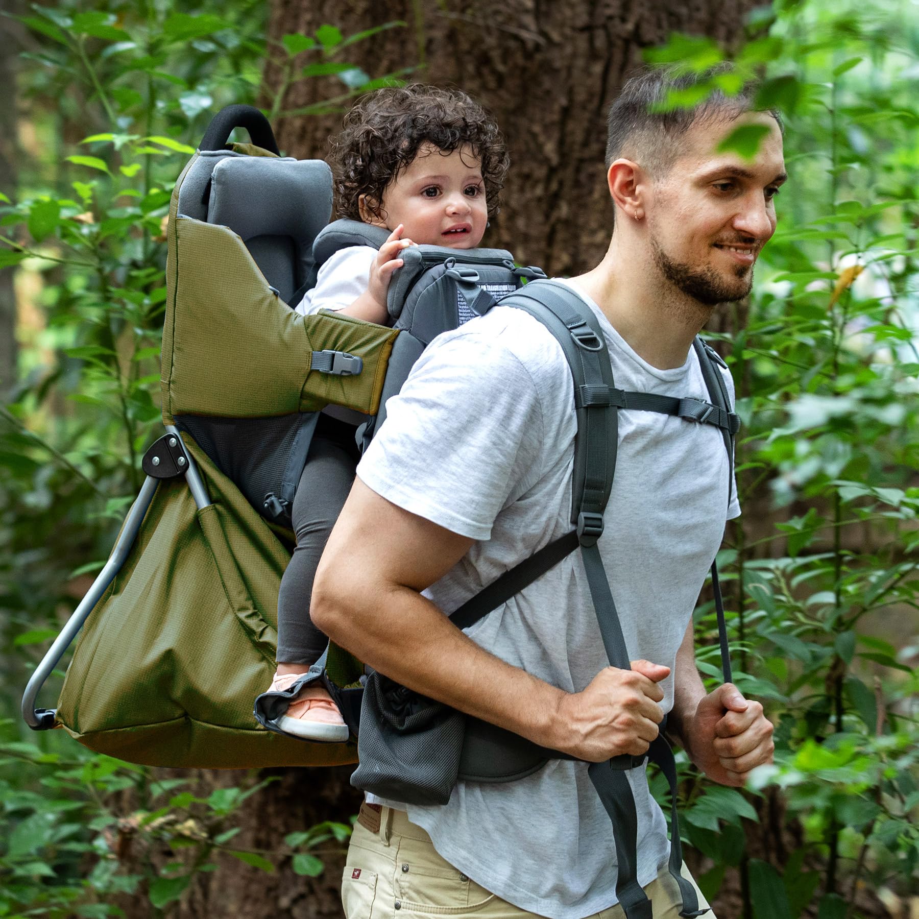 Baby Backpack Carrier, Comfort Toddler Carrier Hiking Backpack with Canopy