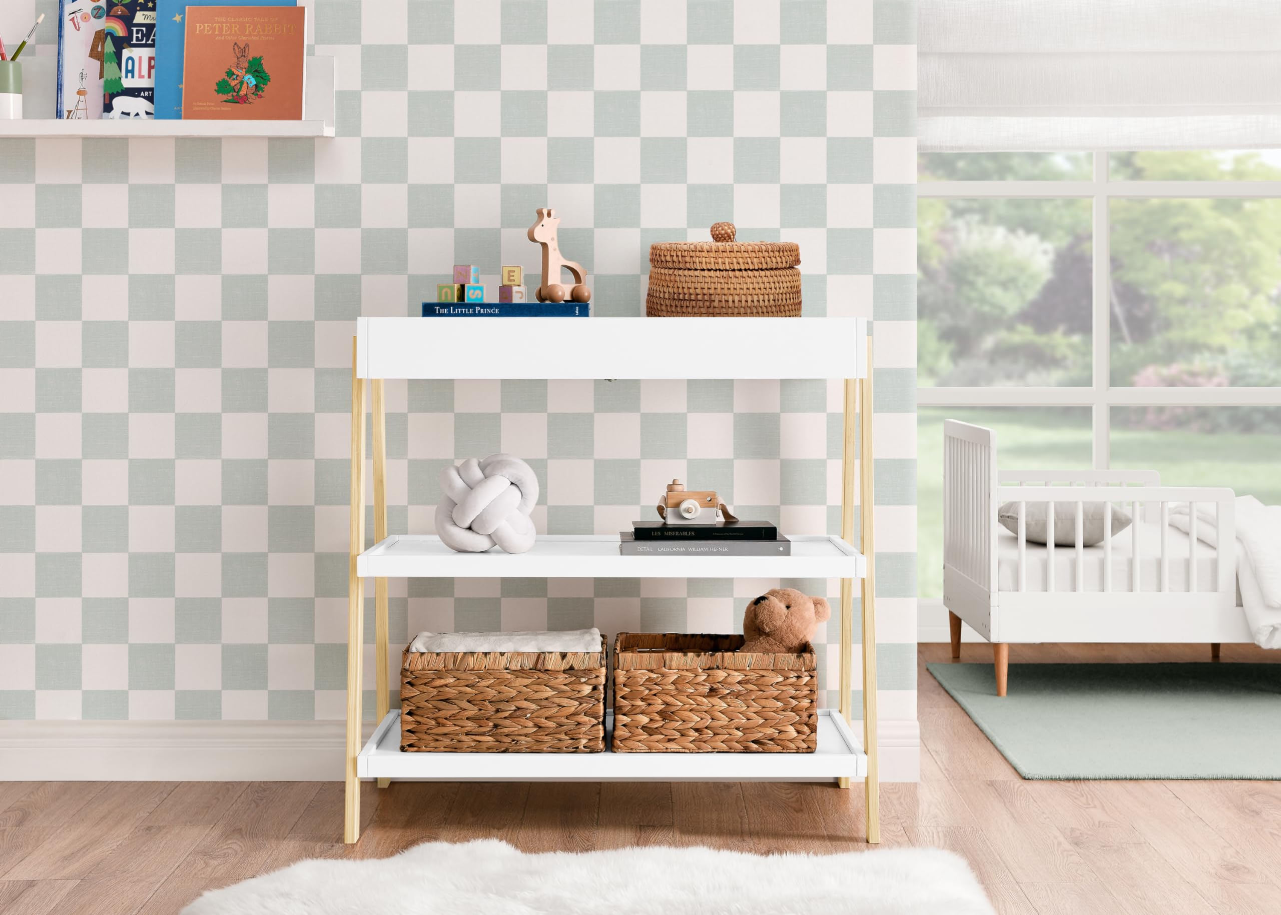 Scout Changing Table - Greenguard Gold Certified, Bianca White/Natural