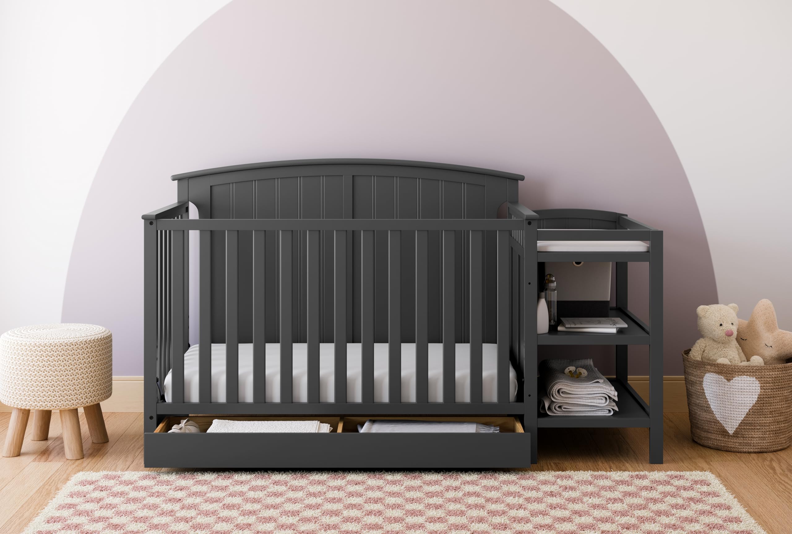 Steveston 5-in-1 Convertible Crib and Changer