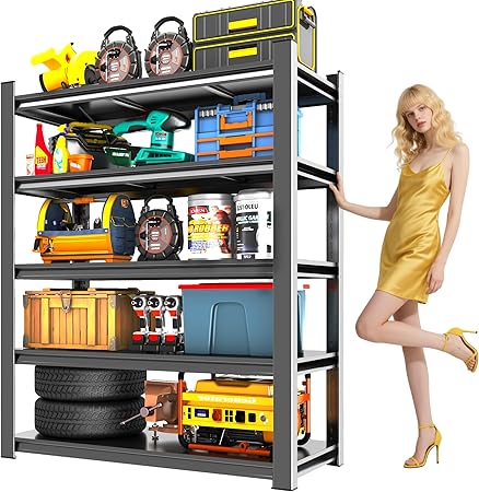 72" H Garage Shelving 5 Tier Shelving Unit