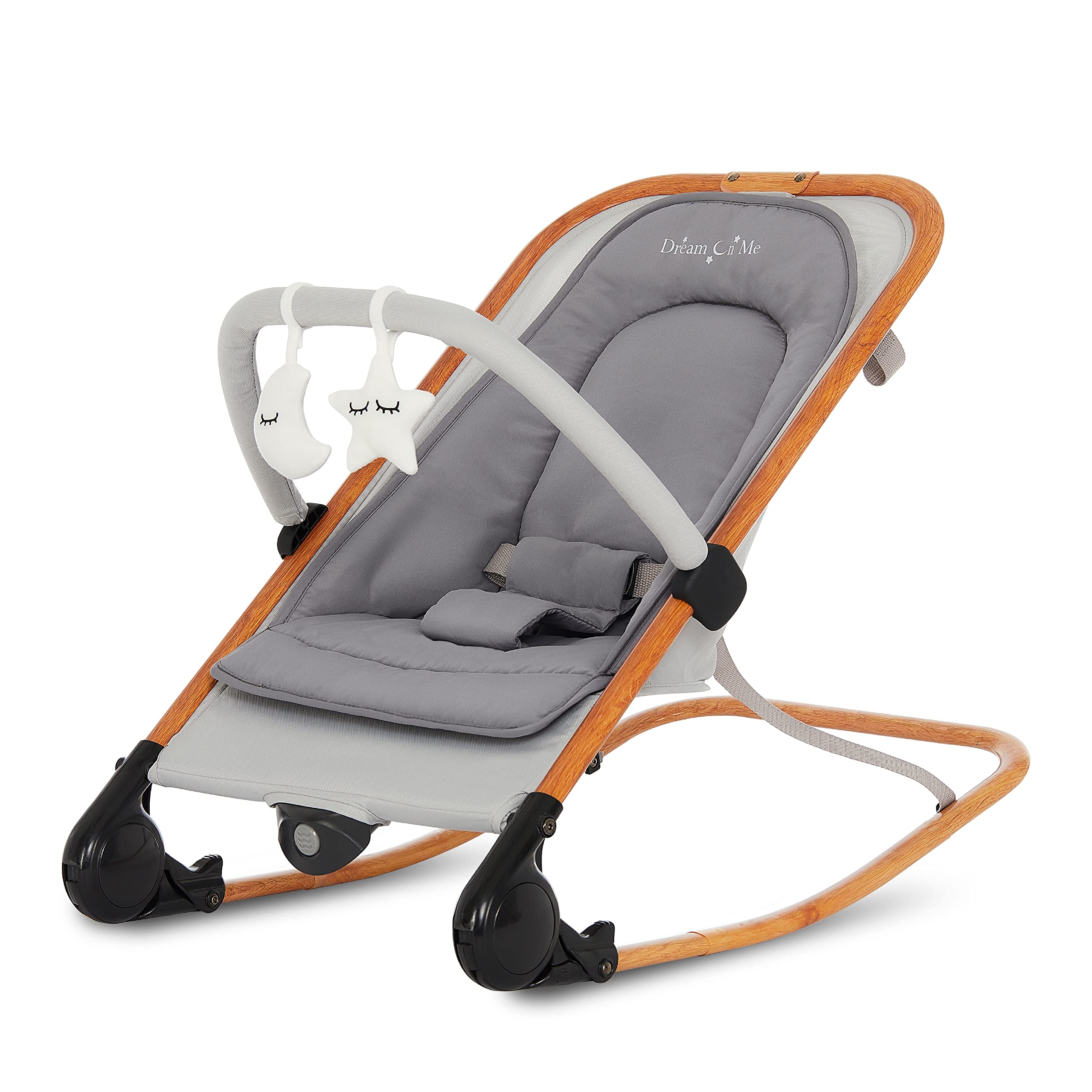 Rock with me 2-in-1 Rocker and Stationary Seat | Compact Portable Infant Rocker