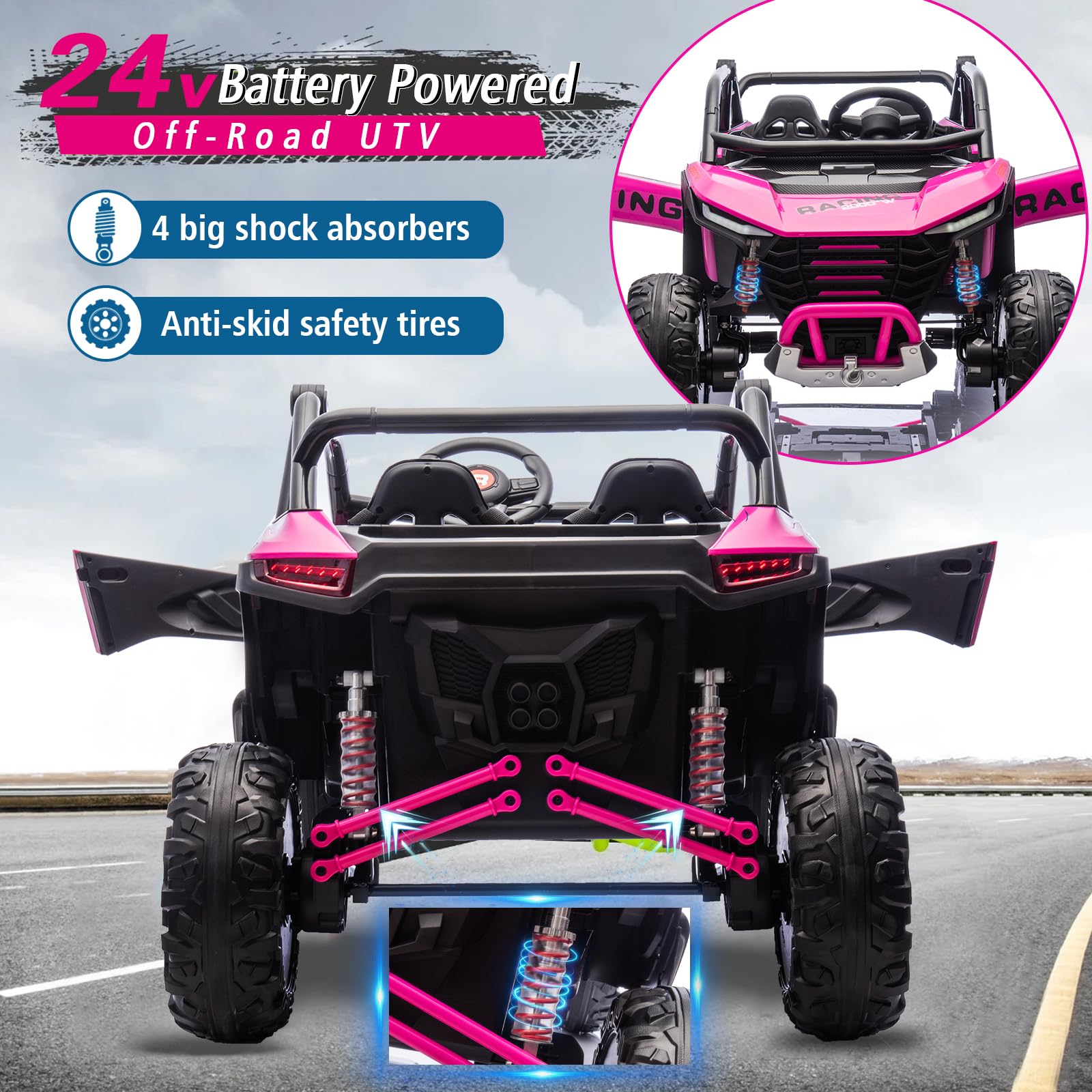 2 Seater Electric Ride On Car with Remote Control