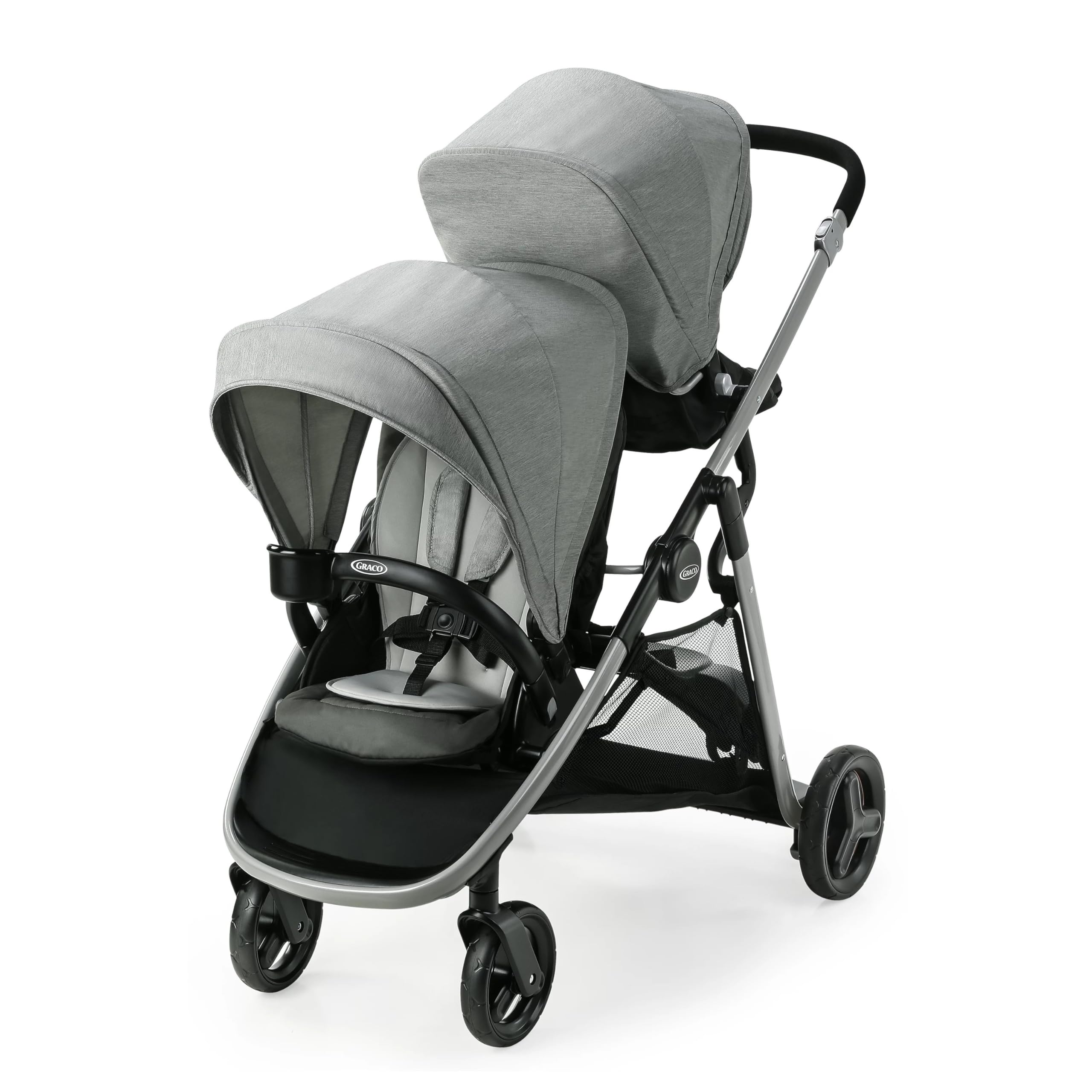 Ready2Grow LX 2.0 Double Stroller Features Bench Seat