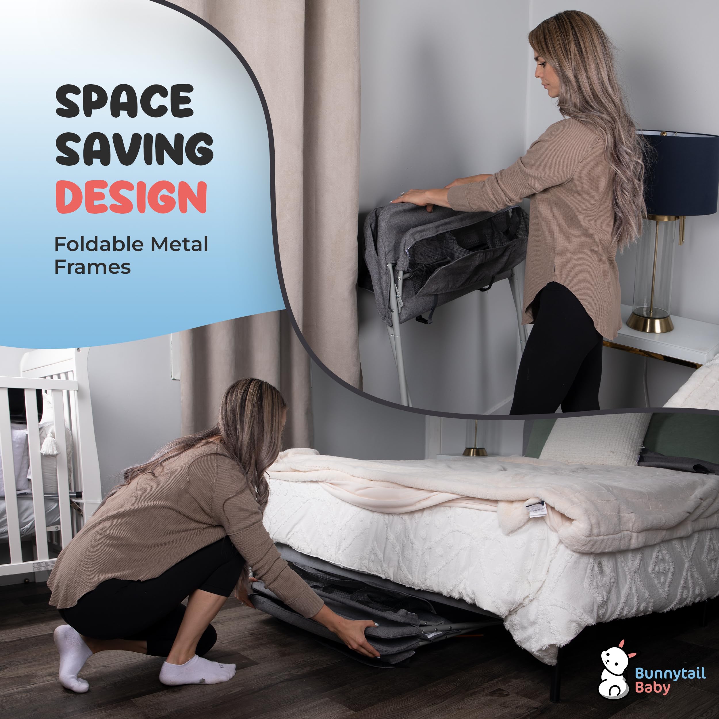 Portable Baby Changing Table with Storage
