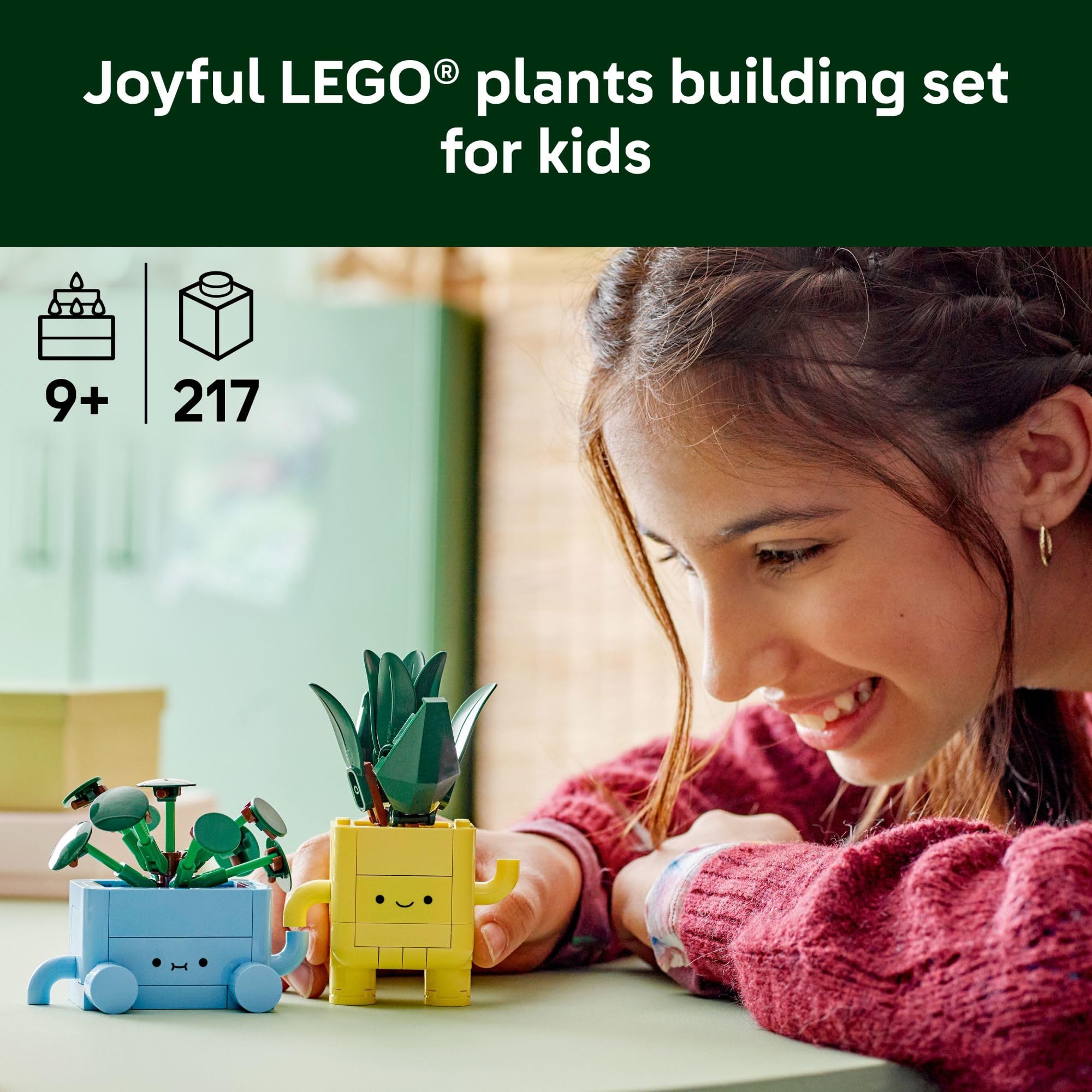 Happy Plants Building Set for Kids Ages 9+