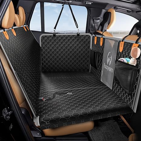 Back Seat Extender for Dogs,Leather Dog Car Seat Cover