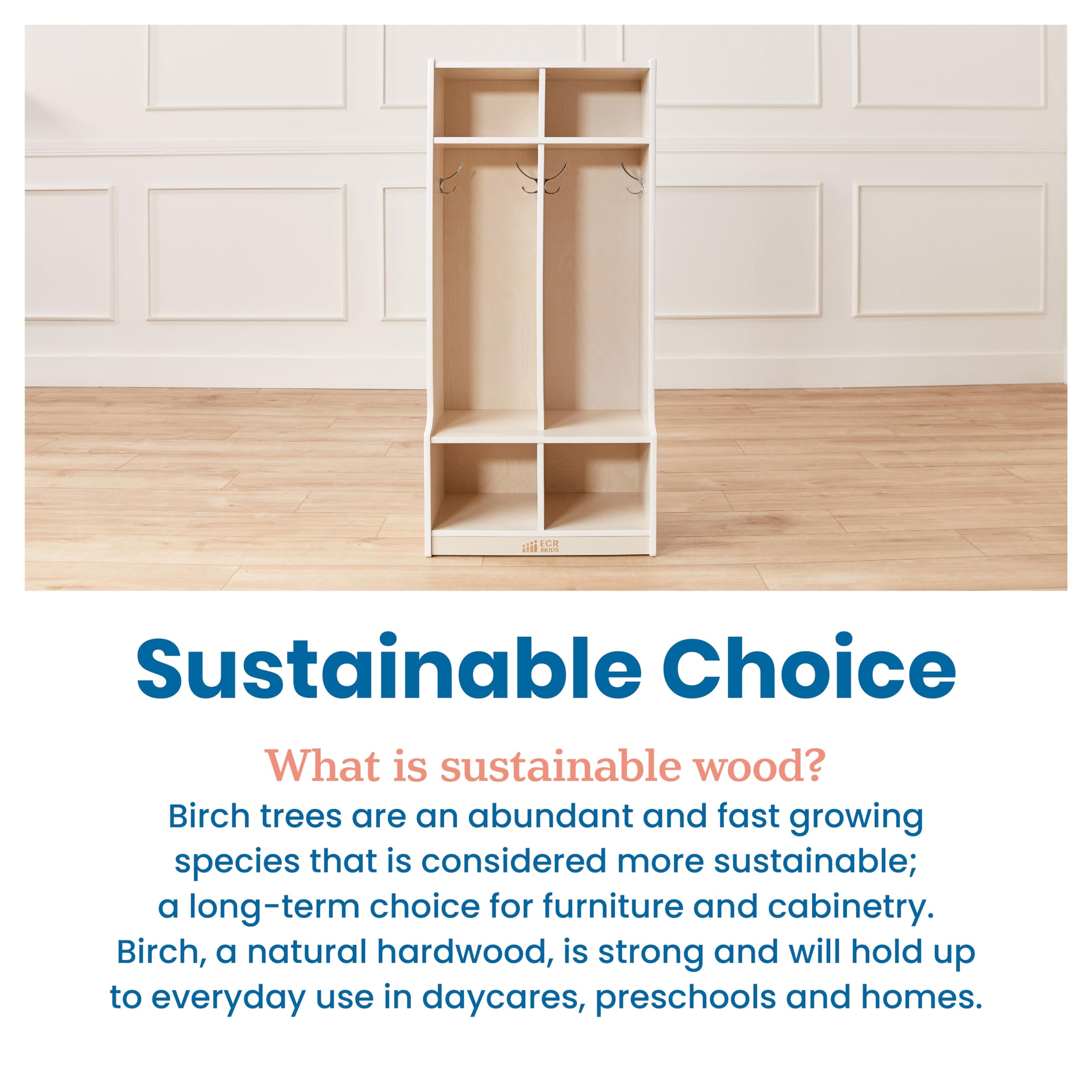 2-Section Coat Locker with Bench and Cubby Storage