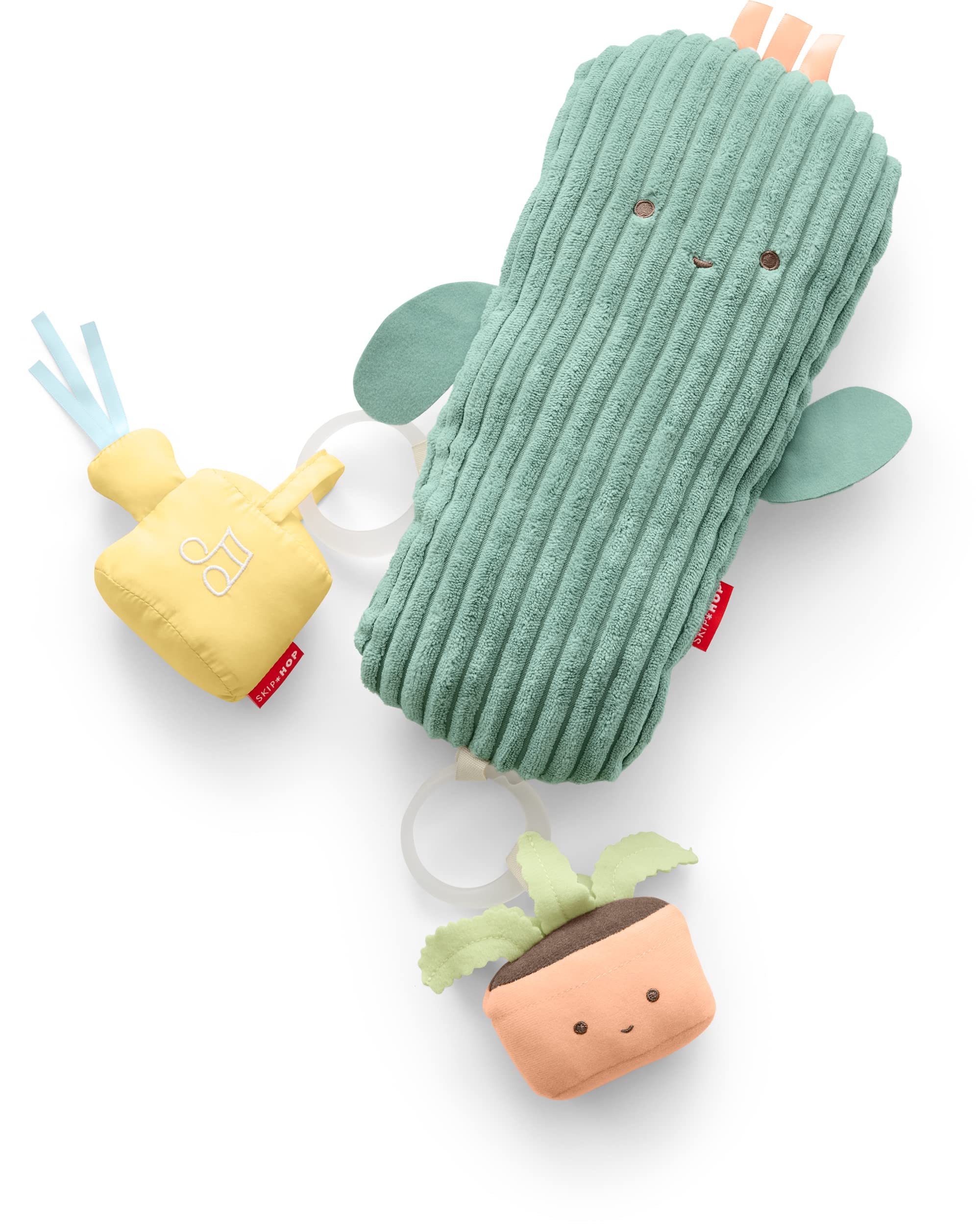 Tummy Time Mat, 3-in-1 Activity Baby Play Gym, Age 0+, Garden Oasis, Green Multi