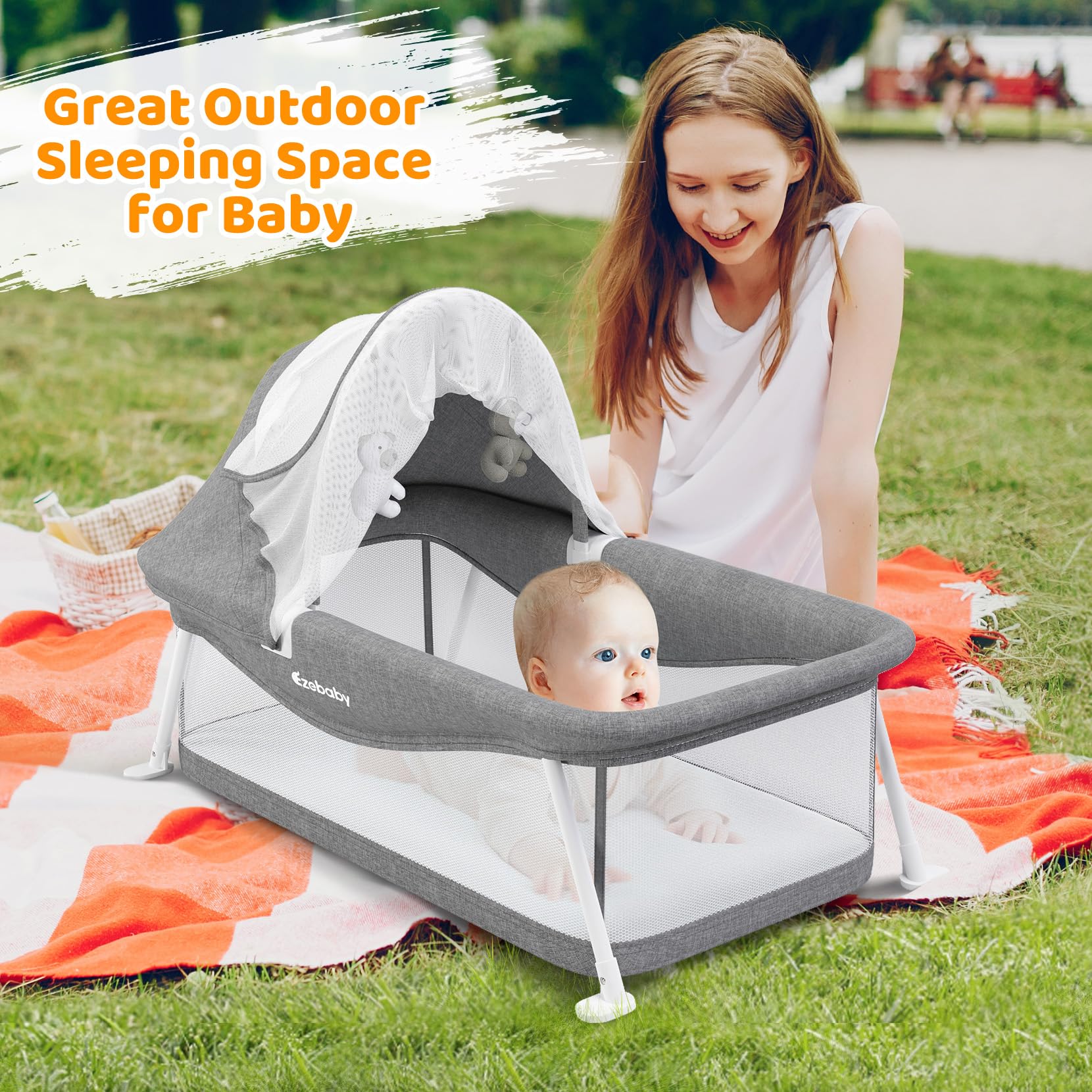 Portable Travel Bassinet for Baby 0-5 Months