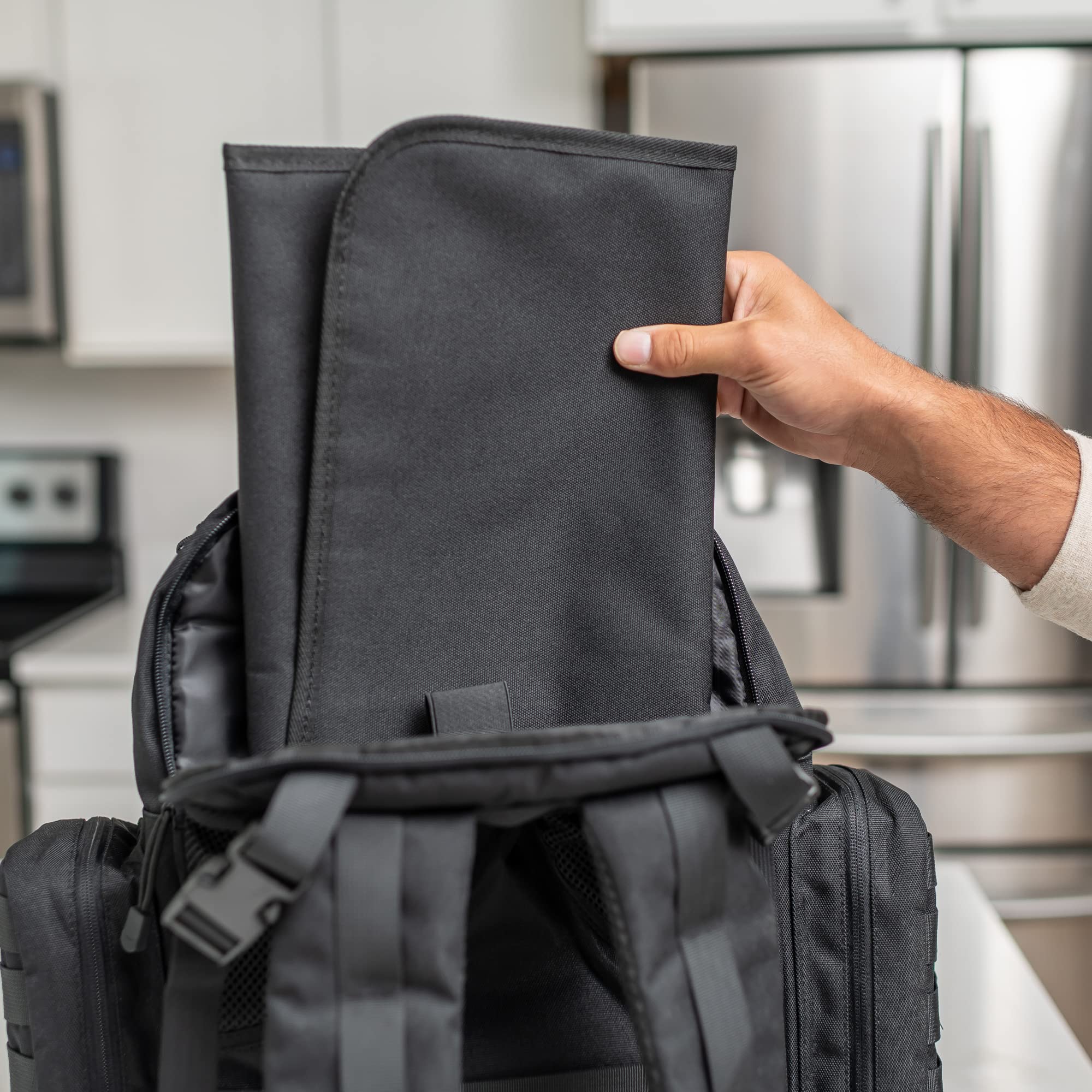 Molle-Style Military Diaper Backpack Made of Rugged 900D