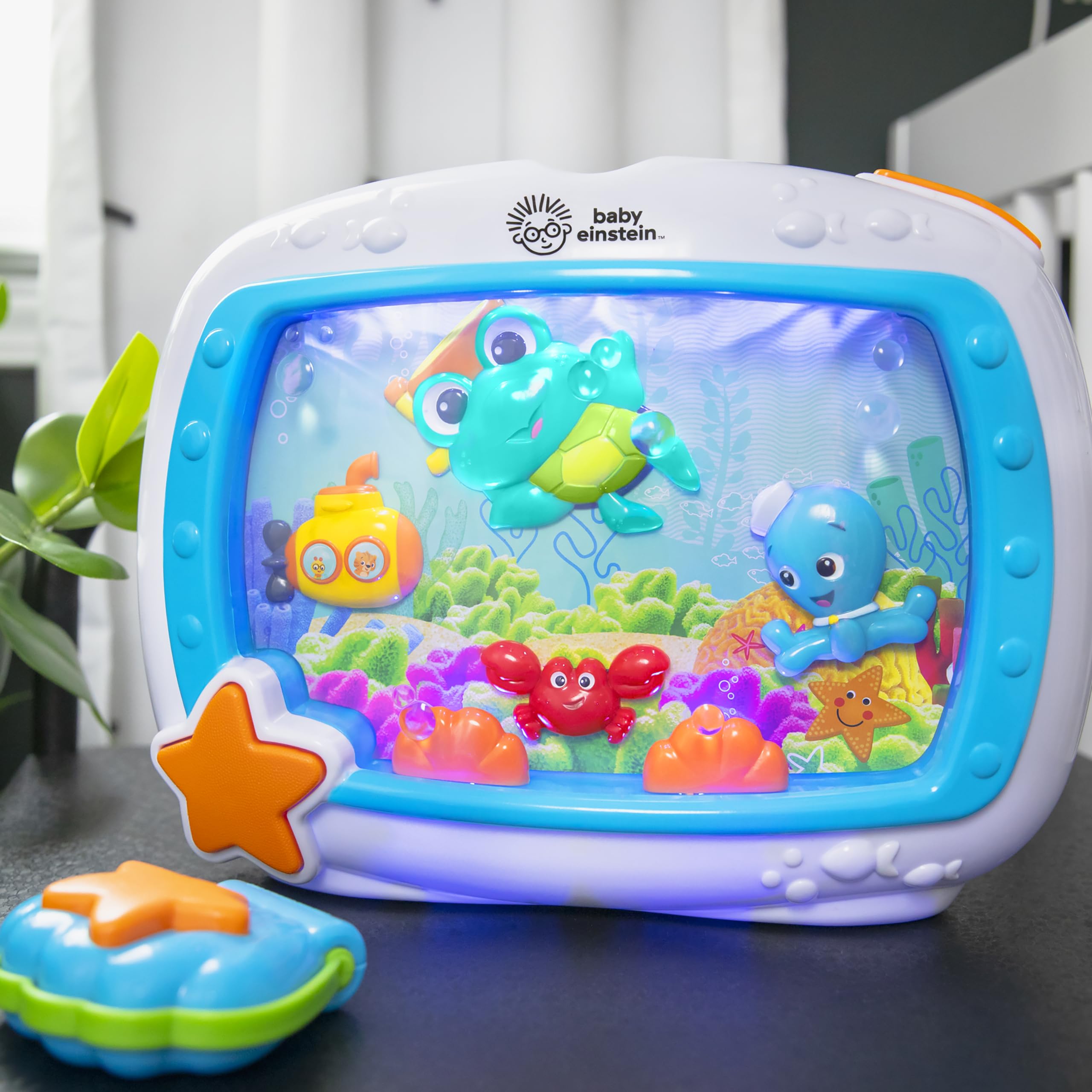 Sea Dreams Soother Musical Crib Toy and Sound Machine, Newborn and up